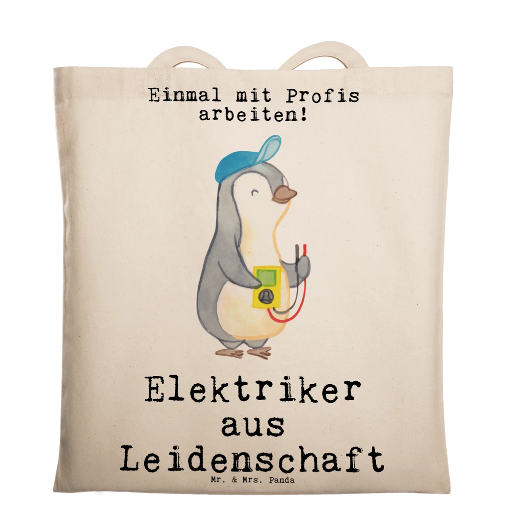 Tragetasche Elektriker aus Leidenschaft Beuteltasche, Beutel, Einkaufstasche, Jutebeutel, Stoffbeutel, Tasche, Shopper, Umhängetasche, Strandtasche, Schultertasche, Stofftasche, Tragetasche, Badetasche, Jutetasche, Einkaufstüte, Laptoptasche, Beruf, Ausbildung, Jubiläum, Abschied, Rente, Kollege, Kollegin, Geschenk, Schenken, Arbeitskollege, Mitarbeiter, Firma, Danke, Dankeschön, Elektriker, Elektronmonteur, Elektrotechniker, Elektroinstallateur, Elektromeister, Gesellenprüfung