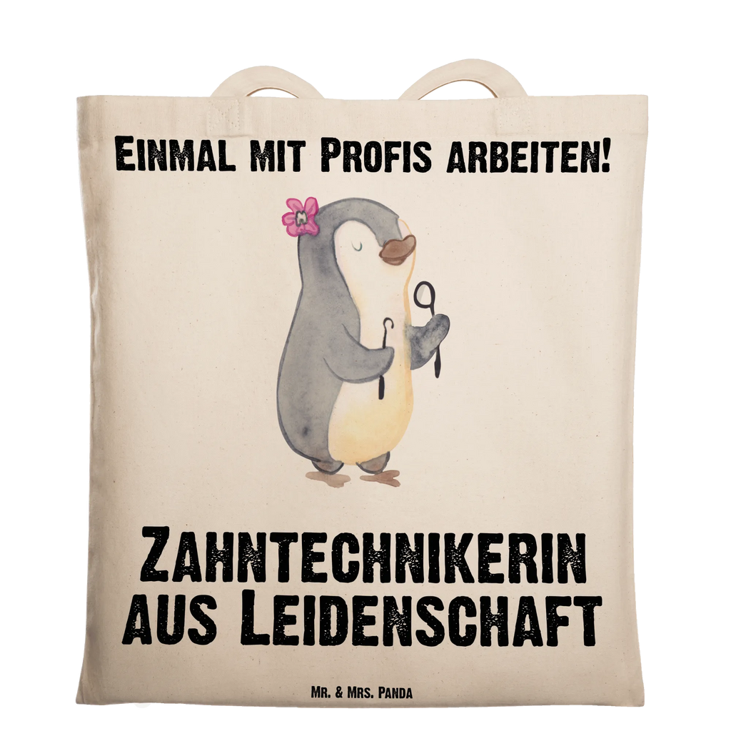 Tragetasche Zahntechnikerin aus Leidenschaft Beuteltasche, Beutel, Einkaufstasche, Jutebeutel, Stoffbeutel, Tasche, Shopper, Umhängetasche, Strandtasche, Schultertasche, Stofftasche, Tragetasche, Badetasche, Jutetasche, Einkaufstüte, Laptoptasche, Beruf, Ausbildung, Jubiläum, Abschied, Rente, Kollege, Kollegin, Geschenk, Schenken, Arbeitskollege, Mitarbeiter, Firma, Danke, Dankeschön