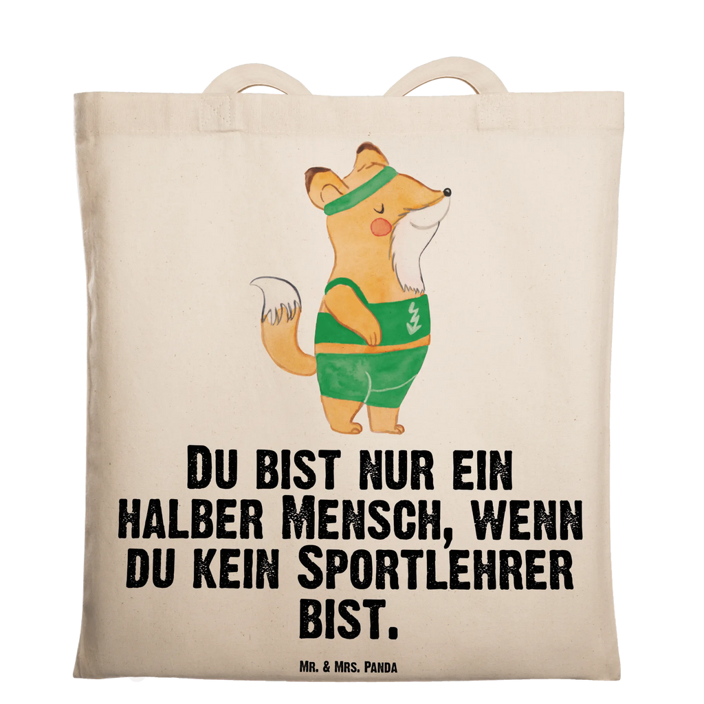 Tragetasche Sportlehrer mit Herz Beuteltasche, Beutel, Einkaufstasche, Jutebeutel, Stoffbeutel, Tasche, Shopper, Umhängetasche, Strandtasche, Schultertasche, Stofftasche, Tragetasche, Badetasche, Jutetasche, Einkaufstüte, Laptoptasche, Beruf, Ausbildung, Jubiläum, Abschied, Rente, Kollege, Kollegin, Geschenk, Schenken, Arbeitskollege, Mitarbeiter, Firma, Danke, Dankeschön