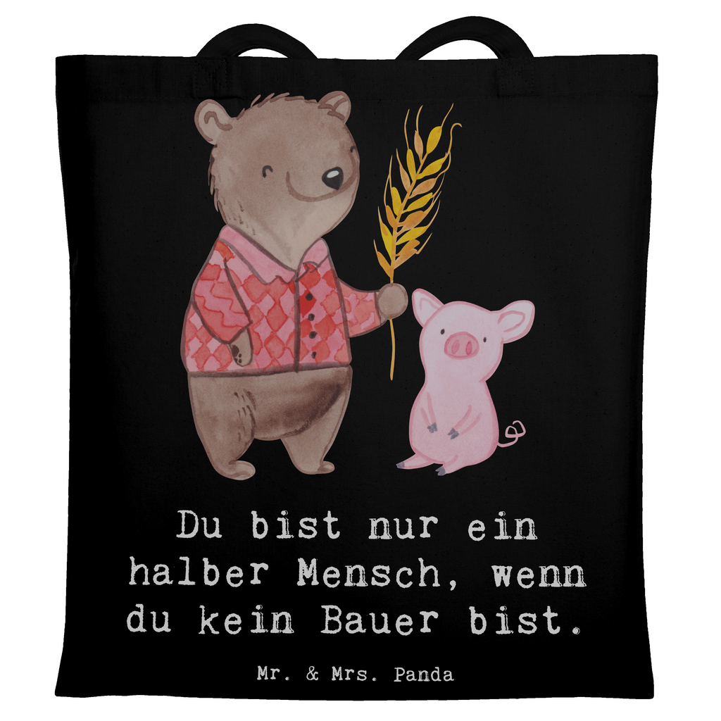 Tragetasche Bauer mit Herz Beuteltasche, Beutel, Einkaufstasche, Jutebeutel, Stoffbeutel, Tasche, Shopper, Umhängetasche, Strandtasche, Schultertasche, Stofftasche, Tragetasche, Badetasche, Jutetasche, Einkaufstüte, Laptoptasche, Beruf, Ausbildung, Jubiläum, Abschied, Rente, Kollege, Kollegin, Geschenk, Schenken, Arbeitskollege, Mitarbeiter, Firma, Danke, Dankeschön, Landwirt; Bauer, Tierwirt, Agronom, Farmer, Bauernhof