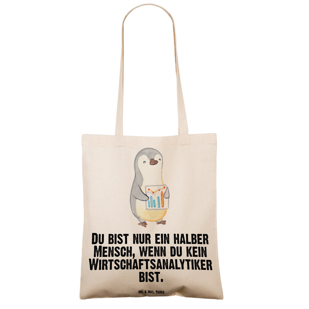 Tragetasche Wirtschaftsanalytiker mit Herz Beuteltasche, Beutel, Einkaufstasche, Jutebeutel, Stoffbeutel, Tasche, Shopper, Umhängetasche, Strandtasche, Schultertasche, Stofftasche, Tragetasche, Badetasche, Jutetasche, Einkaufstüte, Laptoptasche, Beruf, Ausbildung, Jubiläum, Abschied, Rente, Kollege, Kollegin, Geschenk, Schenken, Arbeitskollege, Mitarbeiter, Firma, Danke, Dankeschön