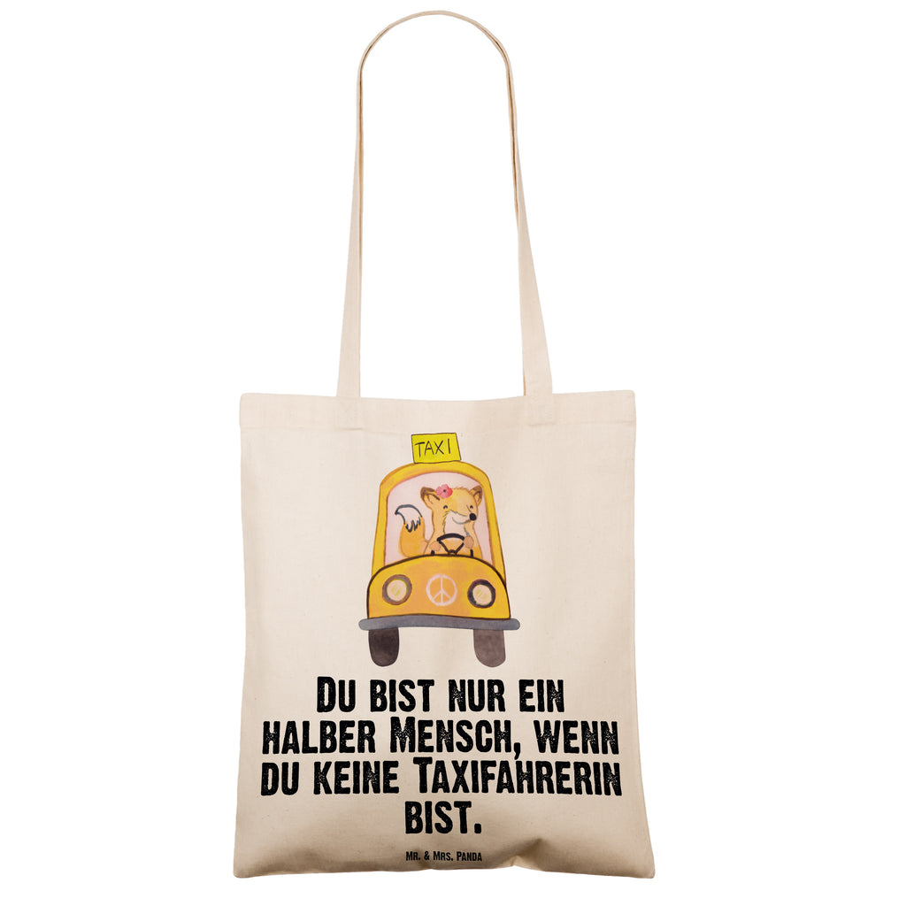 Tragetasche Taxifahrerin mit Herz Beuteltasche, Beutel, Einkaufstasche, Jutebeutel, Stoffbeutel, Tasche, Shopper, Umhängetasche, Strandtasche, Schultertasche, Stofftasche, Tragetasche, Badetasche, Jutetasche, Einkaufstüte, Laptoptasche, Beruf, Ausbildung, Jubiläum, Abschied, Rente, Kollege, Kollegin, Geschenk, Schenken, Arbeitskollege, Mitarbeiter, Firma, Danke, Dankeschön