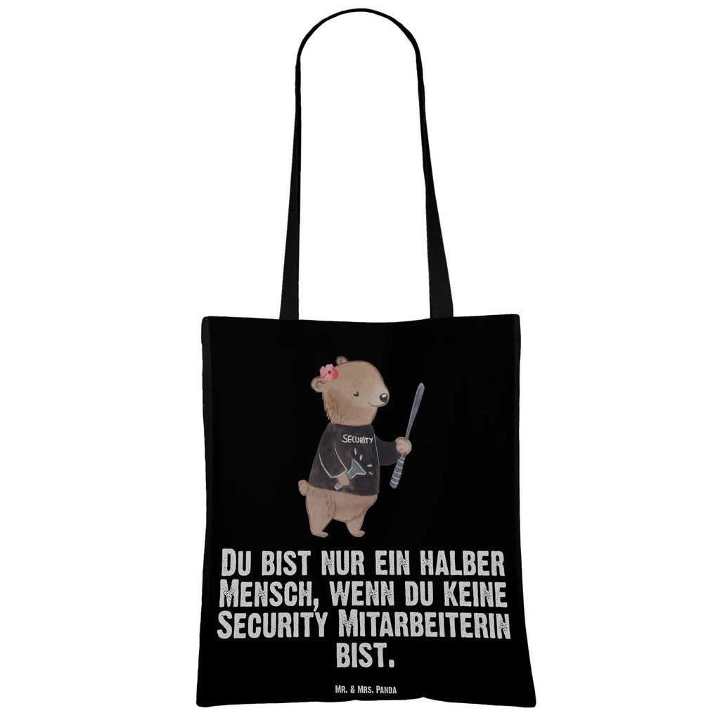 Tragetasche Security Mitarbeiterin mit Herz Beuteltasche, Beutel, Einkaufstasche, Jutebeutel, Stoffbeutel, Tasche, Shopper, Umhängetasche, Strandtasche, Schultertasche, Stofftasche, Tragetasche, Badetasche, Jutetasche, Einkaufstüte, Laptoptasche, Beruf, Ausbildung, Jubiläum, Abschied, Rente, Kollege, Kollegin, Geschenk, Schenken, Arbeitskollege, Mitarbeiter, Firma, Danke, Dankeschön