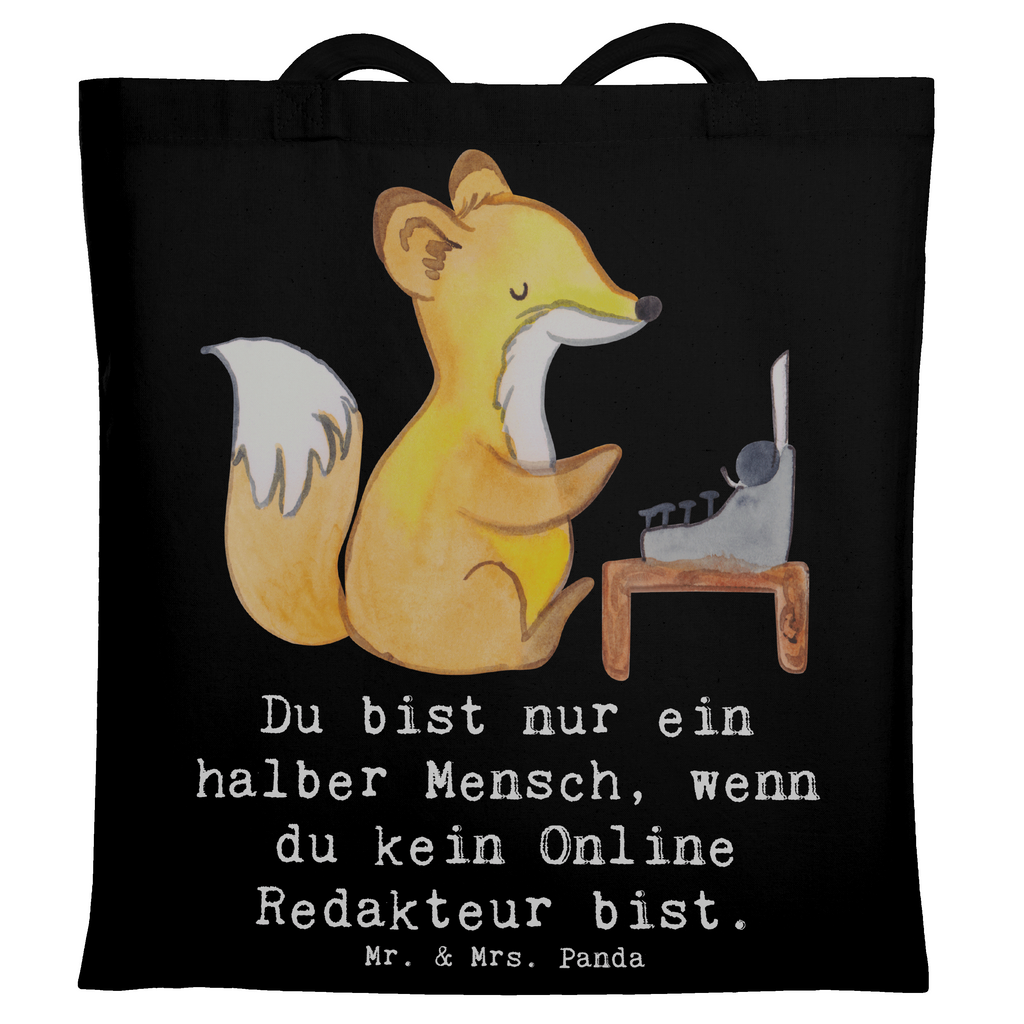 Tragetasche Online Redakteur mit Herz Beuteltasche, Beutel, Einkaufstasche, Jutebeutel, Stoffbeutel, Tasche, Shopper, Umhängetasche, Strandtasche, Schultertasche, Stofftasche, Tragetasche, Badetasche, Jutetasche, Einkaufstüte, Laptoptasche, Beruf, Ausbildung, Jubiläum, Abschied, Rente, Kollege, Kollegin, Geschenk, Schenken, Arbeitskollege, Mitarbeiter, Firma, Danke, Dankeschön