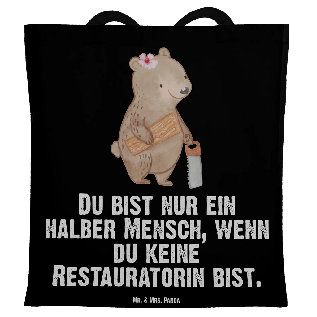 Tragetasche Restauratorin mit Herz Beuteltasche, Beutel, Einkaufstasche, Jutebeutel, Stoffbeutel, Tasche, Shopper, Umhängetasche, Strandtasche, Schultertasche, Stofftasche, Tragetasche, Badetasche, Jutetasche, Einkaufstüte, Laptoptasche, Beruf, Ausbildung, Jubiläum, Abschied, Rente, Kollege, Kollegin, Geschenk, Schenken, Arbeitskollege, Mitarbeiter, Firma, Danke, Dankeschön