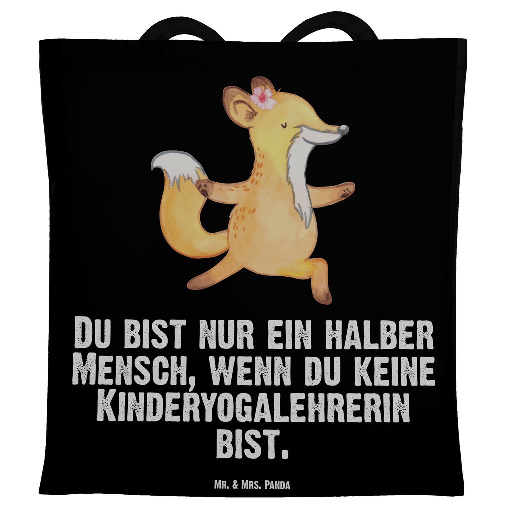 Tragetasche Kinderyogalehrerin mit Herz Beuteltasche, Beutel, Einkaufstasche, Jutebeutel, Stoffbeutel, Tasche, Shopper, Umhängetasche, Strandtasche, Schultertasche, Stofftasche, Tragetasche, Badetasche, Jutetasche, Einkaufstüte, Laptoptasche, Beruf, Ausbildung, Jubiläum, Abschied, Rente, Kollege, Kollegin, Geschenk, Schenken, Arbeitskollege, Mitarbeiter, Firma, Danke, Dankeschön