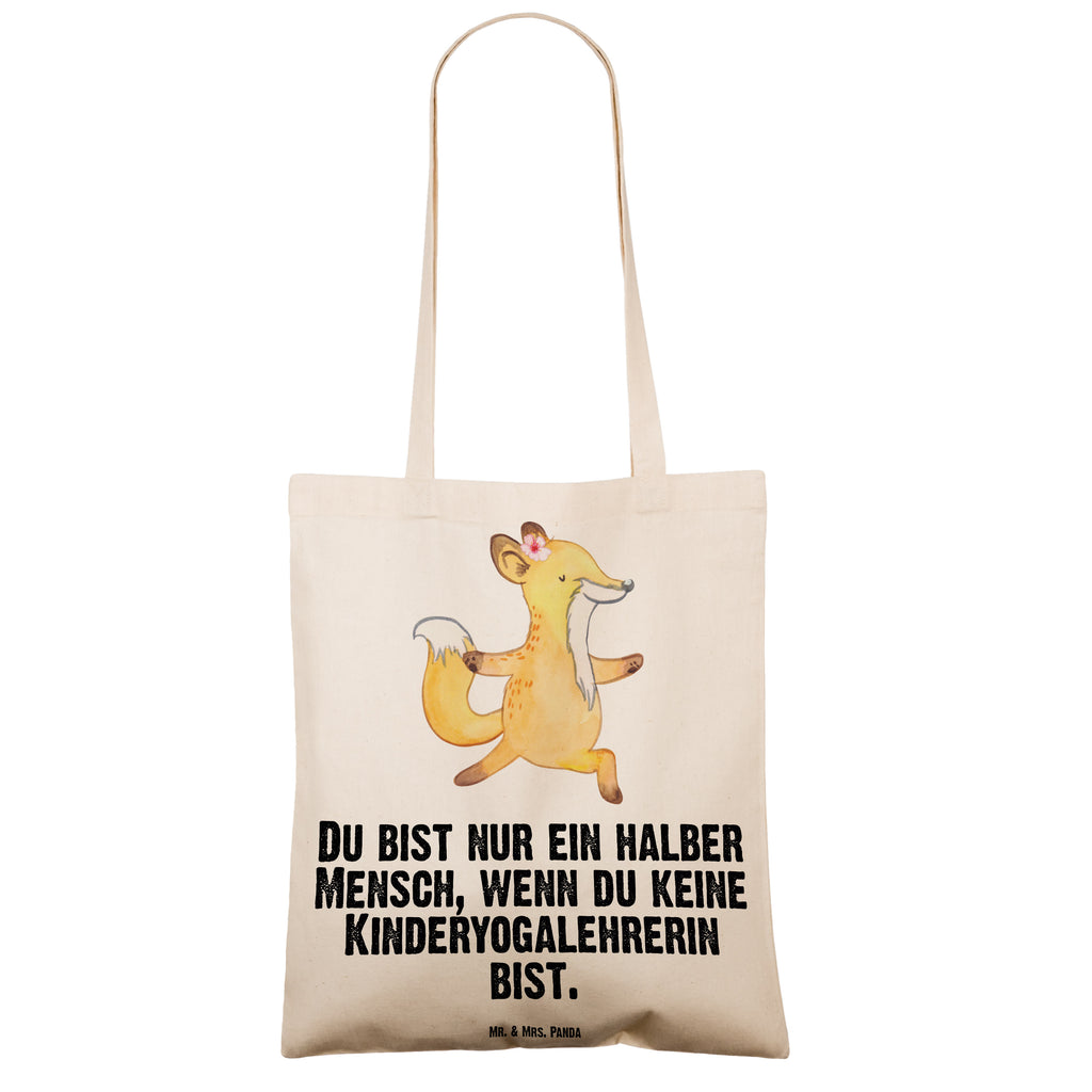 Tragetasche Kinderyogalehrerin mit Herz Beuteltasche, Beutel, Einkaufstasche, Jutebeutel, Stoffbeutel, Tasche, Shopper, Umhängetasche, Strandtasche, Schultertasche, Stofftasche, Tragetasche, Badetasche, Jutetasche, Einkaufstüte, Laptoptasche, Beruf, Ausbildung, Jubiläum, Abschied, Rente, Kollege, Kollegin, Geschenk, Schenken, Arbeitskollege, Mitarbeiter, Firma, Danke, Dankeschön