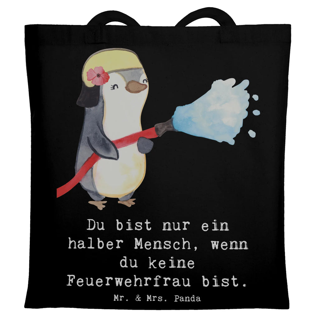 Tragetasche Feuerwehrfrau mit Herz Beuteltasche, Beutel, Einkaufstasche, Jutebeutel, Stoffbeutel, Tasche, Shopper, Umhängetasche, Strandtasche, Schultertasche, Stofftasche, Tragetasche, Badetasche, Jutetasche, Einkaufstüte, Laptoptasche, Beruf, Ausbildung, Jubiläum, Abschied, Rente, Kollege, Kollegin, Geschenk, Schenken, Arbeitskollege, Mitarbeiter, Firma, Danke, Dankeschön, Feuerwehrfrau, Feuerwehrhauptfrau, Brandschutz, Feuerwehr, freiwillige Feuerwehr