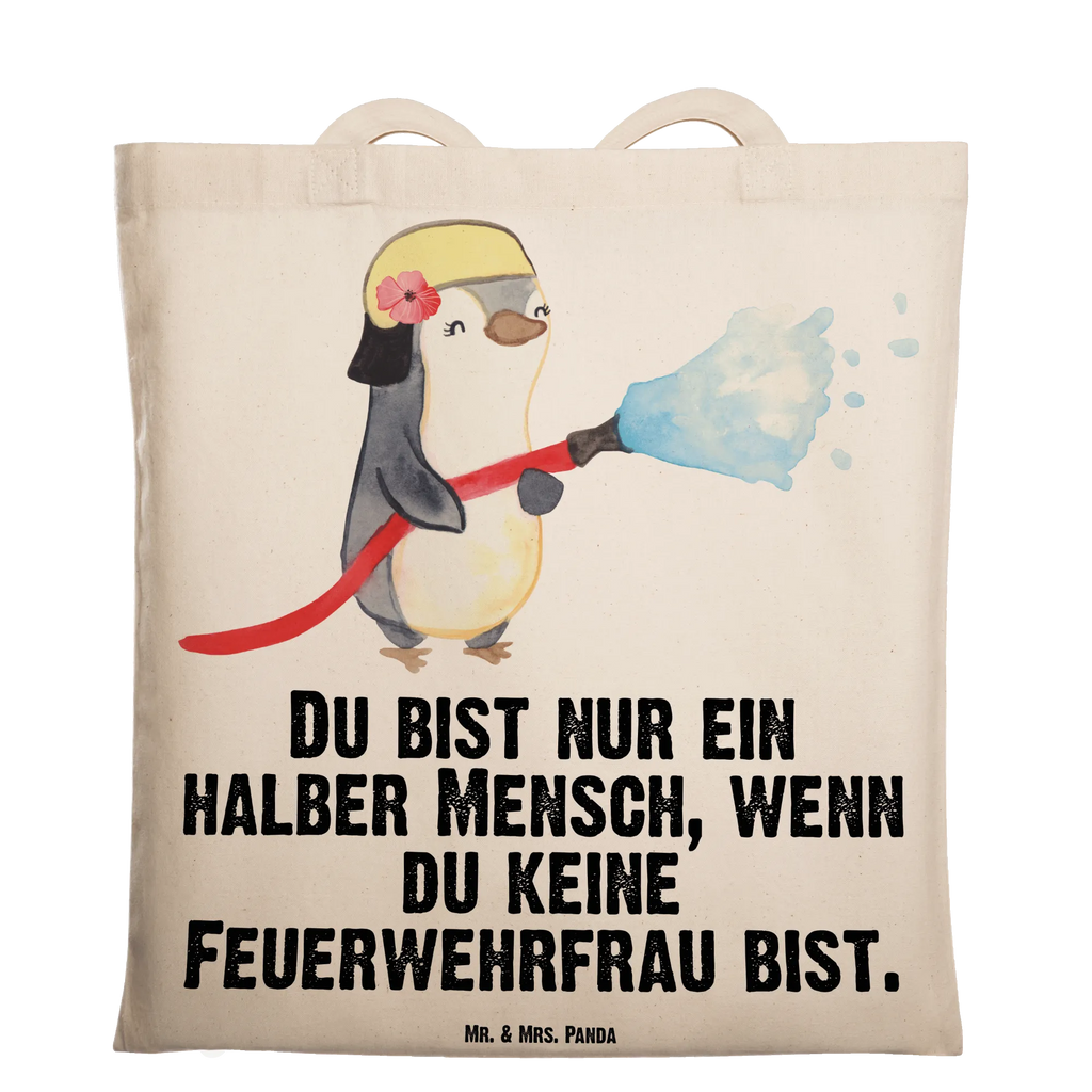 Tragetasche Feuerwehrfrau mit Herz Beuteltasche, Beutel, Einkaufstasche, Jutebeutel, Stoffbeutel, Tasche, Shopper, Umhängetasche, Strandtasche, Schultertasche, Stofftasche, Tragetasche, Badetasche, Jutetasche, Einkaufstüte, Laptoptasche, Beruf, Ausbildung, Jubiläum, Abschied, Rente, Kollege, Kollegin, Geschenk, Schenken, Arbeitskollege, Mitarbeiter, Firma, Danke, Dankeschön, Feuerwehrfrau, Feuerwehrhauptfrau, Brandschutz, Feuerwehr, freiwillige Feuerwehr