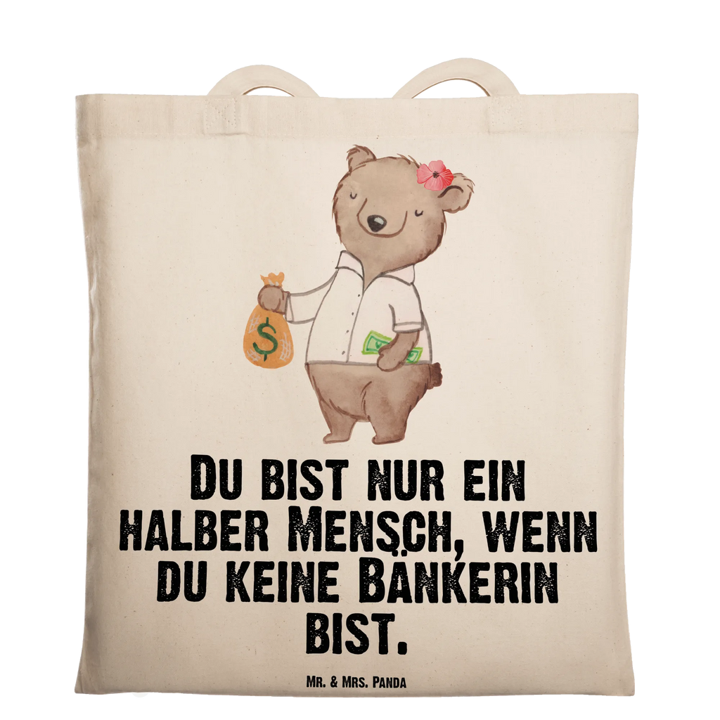 Tragetasche Bänkerin mit Herz Beuteltasche, Beutel, Einkaufstasche, Jutebeutel, Stoffbeutel, Tasche, Shopper, Umhängetasche, Strandtasche, Schultertasche, Stofftasche, Tragetasche, Badetasche, Jutetasche, Einkaufstüte, Laptoptasche, Beruf, Ausbildung, Jubiläum, Abschied, Rente, Kollege, Kollegin, Geschenk, Schenken, Arbeitskollege, Mitarbeiter, Firma, Danke, Dankeschön, Bänkerin, Bankfachfrau, Bankangestellte, Bankberaterin