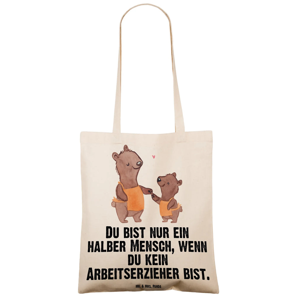 Tragetasche Arbeitserzieher mit Herz Beuteltasche, Beutel, Einkaufstasche, Jutebeutel, Stoffbeutel, Tasche, Shopper, Umhängetasche, Strandtasche, Schultertasche, Stofftasche, Tragetasche, Badetasche, Jutetasche, Einkaufstüte, Laptoptasche, Beruf, Ausbildung, Jubiläum, Abschied, Rente, Kollege, Kollegin, Geschenk, Schenken, Arbeitskollege, Mitarbeiter, Firma, Danke, Dankeschön, Arbeitserzieher, Arbeitspädagoge, Studium