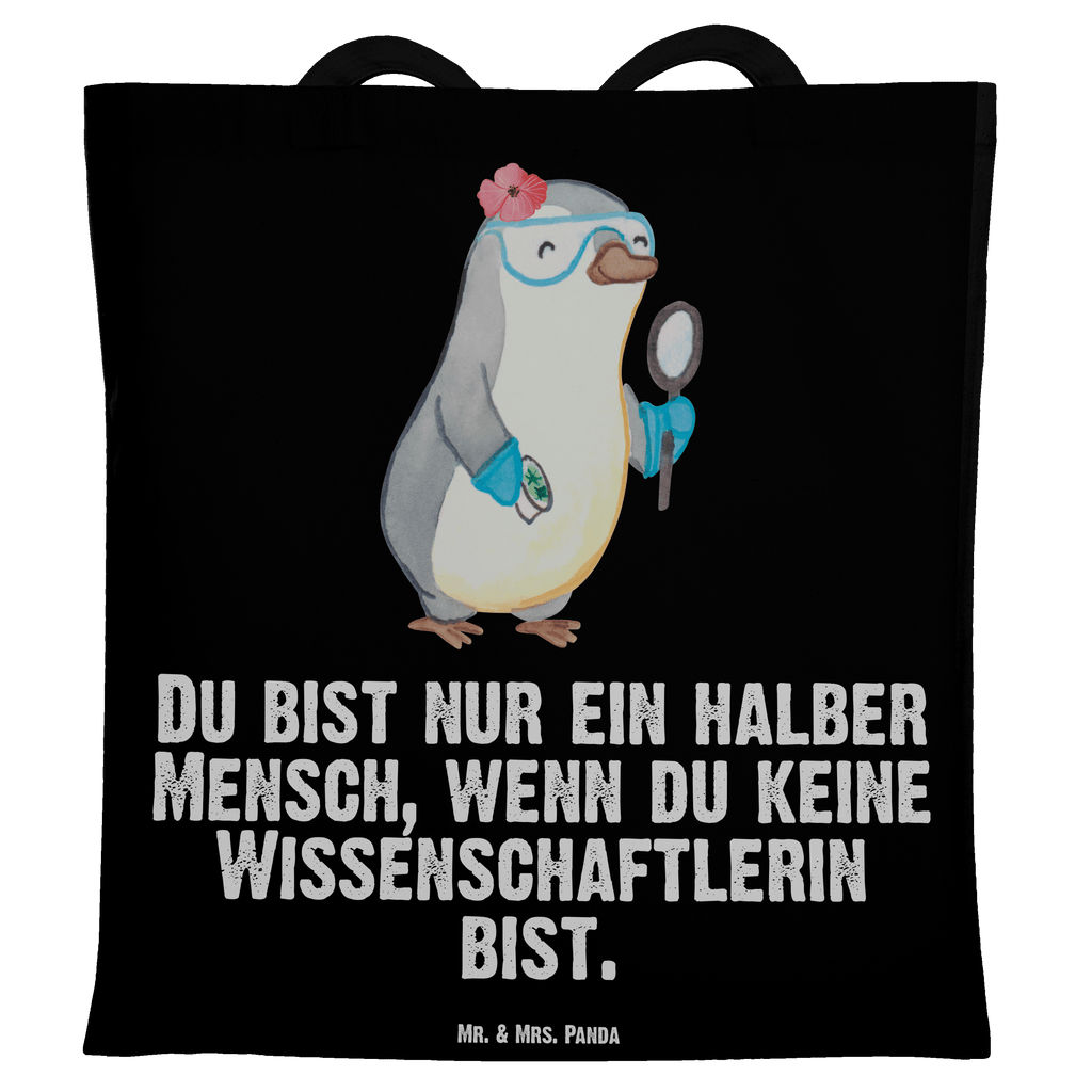 Tragetasche Wissenschaftlerin mit Herz Beuteltasche, Beutel, Einkaufstasche, Jutebeutel, Stoffbeutel, Tasche, Shopper, Umhängetasche, Strandtasche, Schultertasche, Stofftasche, Tragetasche, Badetasche, Jutetasche, Einkaufstüte, Laptoptasche, Beruf, Ausbildung, Jubiläum, Abschied, Rente, Kollege, Kollegin, Geschenk, Schenken, Arbeitskollege, Mitarbeiter, Firma, Danke, Dankeschön, Wissenschaftlerin, Forscherin, Akademikerin, Universität, Forschungseinrichtung