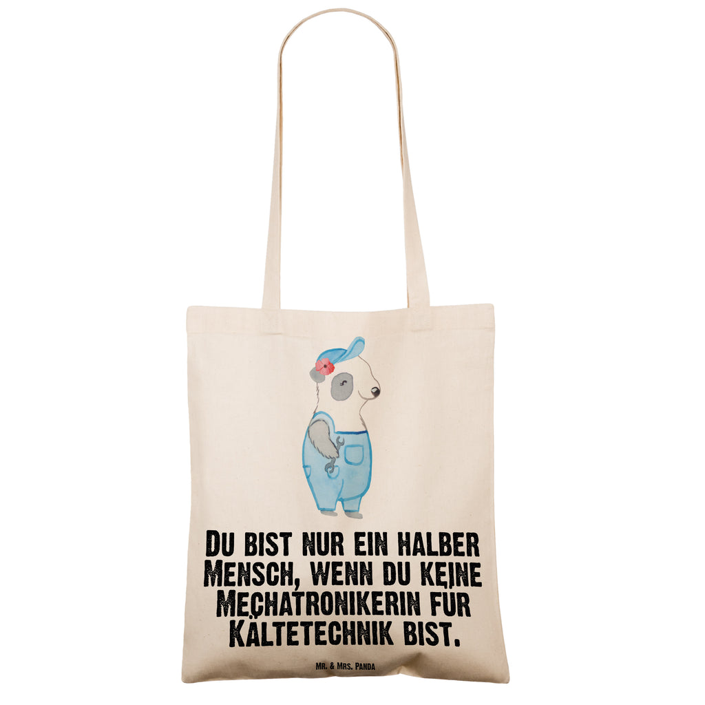 Tragetasche Mechatronikerin für Kältetechnik mit Herz Beuteltasche, Beutel, Einkaufstasche, Jutebeutel, Stoffbeutel, Tasche, Shopper, Umhängetasche, Strandtasche, Schultertasche, Stofftasche, Tragetasche, Badetasche, Jutetasche, Einkaufstüte, Laptoptasche, Beruf, Ausbildung, Jubiläum, Abschied, Rente, Kollege, Kollegin, Geschenk, Schenken, Arbeitskollege, Mitarbeiter, Firma, Danke, Dankeschön, Mechatronikerin für Kältetechnik, Gesellenprüfung