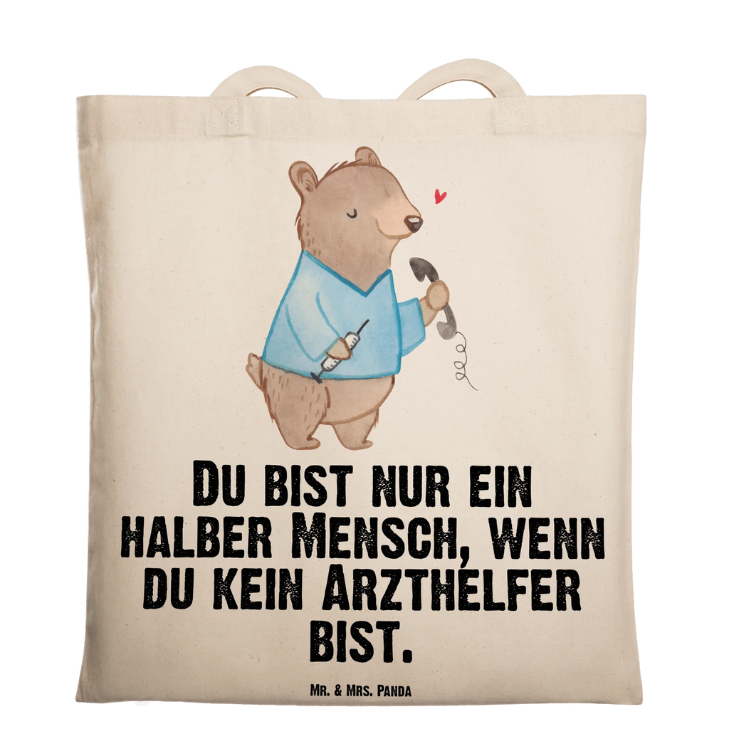 Tragetasche Arzthelfer mit Herz Beuteltasche, Beutel, Einkaufstasche, Jutebeutel, Stoffbeutel, Tasche, Shopper, Umhängetasche, Strandtasche, Schultertasche, Stofftasche, Tragetasche, Badetasche, Jutetasche, Einkaufstüte, Laptoptasche, Beruf, Ausbildung, Jubiläum, Abschied, Rente, Kollege, Kollegin, Geschenk, Schenken, Arbeitskollege, Mitarbeiter, Firma, Danke, Dankeschön, Arzthelfer, Medizinischer Fachangestellter