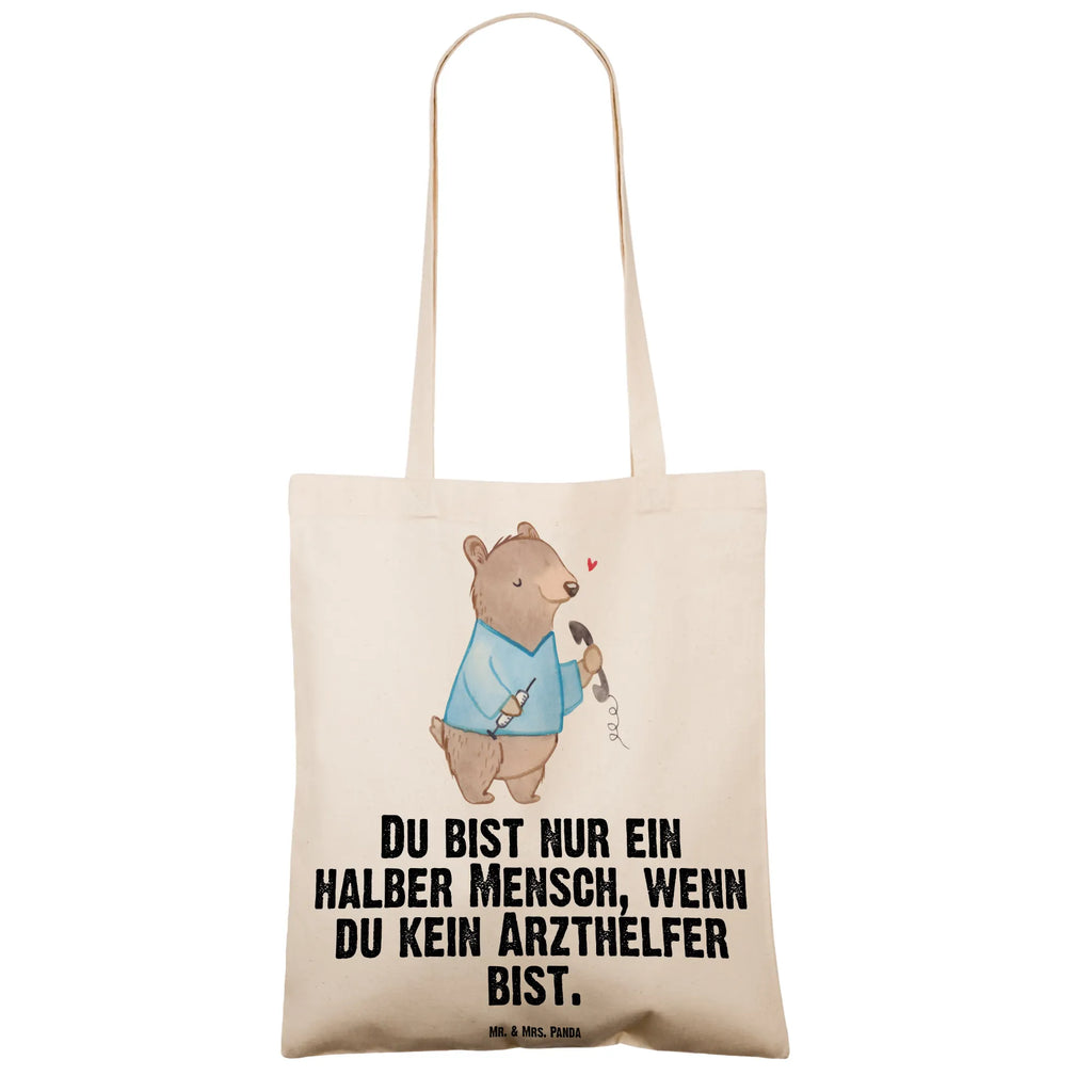 Tragetasche Arzthelfer mit Herz Beuteltasche, Beutel, Einkaufstasche, Jutebeutel, Stoffbeutel, Tasche, Shopper, Umhängetasche, Strandtasche, Schultertasche, Stofftasche, Tragetasche, Badetasche, Jutetasche, Einkaufstüte, Laptoptasche, Beruf, Ausbildung, Jubiläum, Abschied, Rente, Kollege, Kollegin, Geschenk, Schenken, Arbeitskollege, Mitarbeiter, Firma, Danke, Dankeschön, Arzthelfer, Medizinischer Fachangestellter