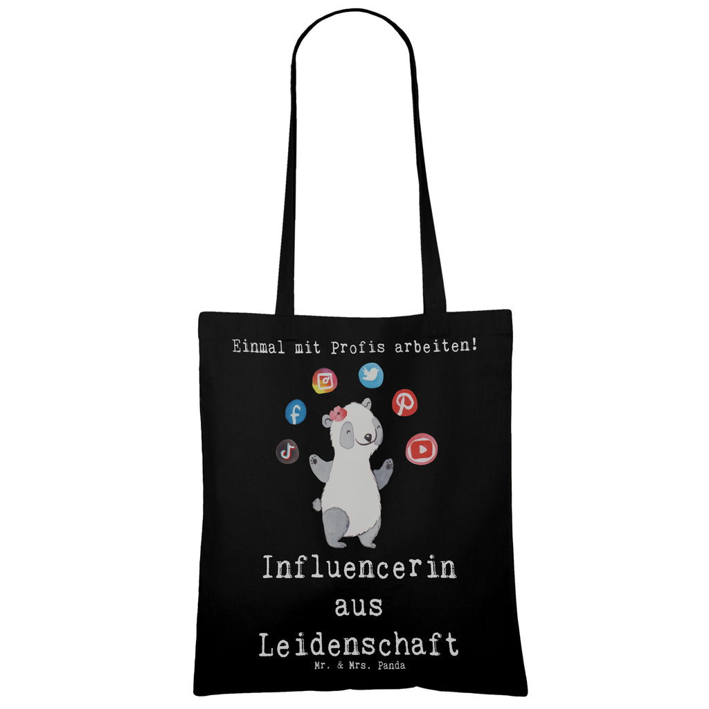 Tragetasche Influencerin aus Leidenschaft Beuteltasche, Beutel, Einkaufstasche, Jutebeutel, Stoffbeutel, Tasche, Shopper, Umhängetasche, Strandtasche, Schultertasche, Stofftasche, Tragetasche, Badetasche, Jutetasche, Einkaufstüte, Laptoptasche, Beruf, Ausbildung, Jubiläum, Abschied, Rente, Kollege, Kollegin, Geschenk, Schenken, Arbeitskollege, Mitarbeiter, Firma, Danke, Dankeschön