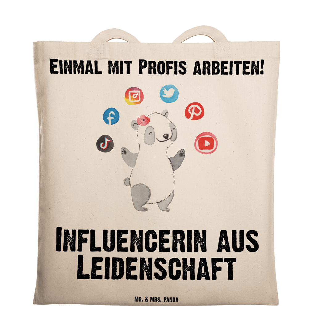 Tragetasche Influencerin aus Leidenschaft Beuteltasche, Beutel, Einkaufstasche, Jutebeutel, Stoffbeutel, Tasche, Shopper, Umhängetasche, Strandtasche, Schultertasche, Stofftasche, Tragetasche, Badetasche, Jutetasche, Einkaufstüte, Laptoptasche, Beruf, Ausbildung, Jubiläum, Abschied, Rente, Kollege, Kollegin, Geschenk, Schenken, Arbeitskollege, Mitarbeiter, Firma, Danke, Dankeschön