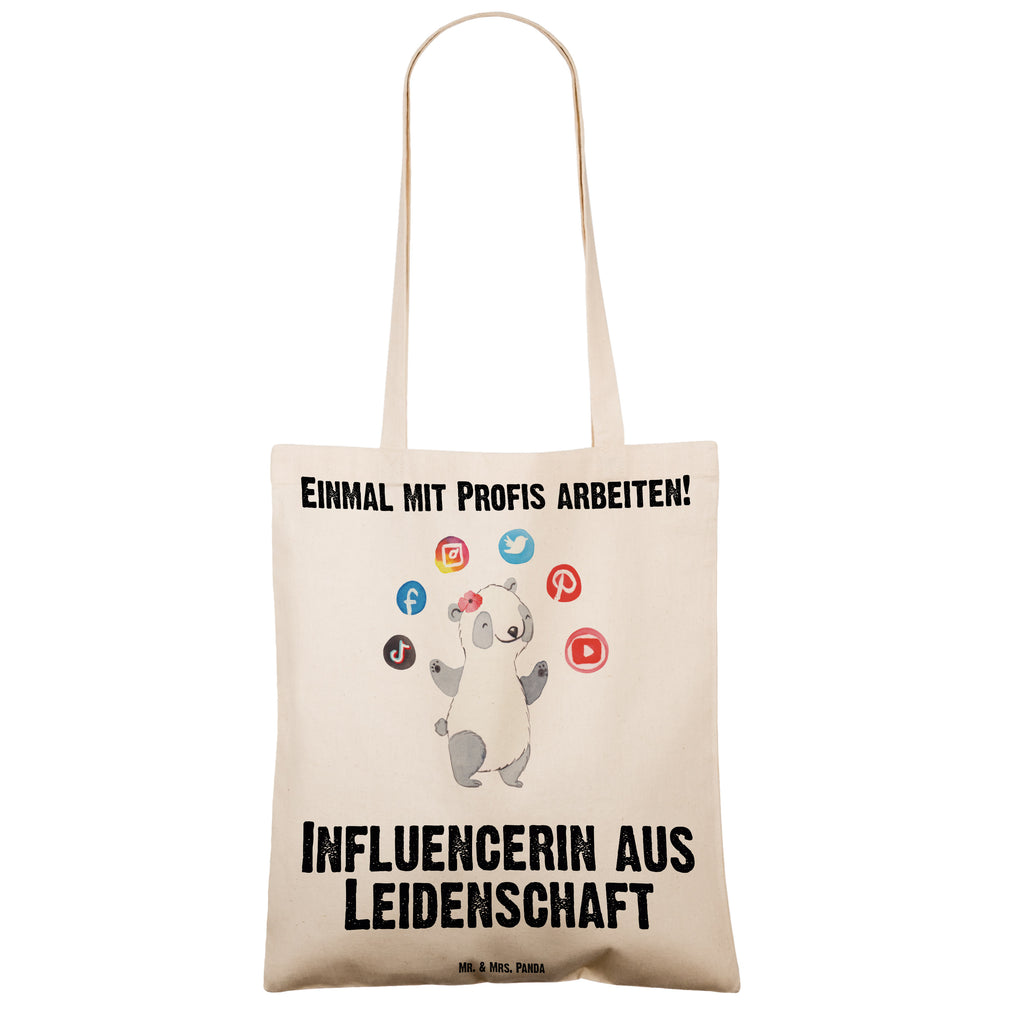 Tragetasche Influencerin aus Leidenschaft Beuteltasche, Beutel, Einkaufstasche, Jutebeutel, Stoffbeutel, Tasche, Shopper, Umhängetasche, Strandtasche, Schultertasche, Stofftasche, Tragetasche, Badetasche, Jutetasche, Einkaufstüte, Laptoptasche, Beruf, Ausbildung, Jubiläum, Abschied, Rente, Kollege, Kollegin, Geschenk, Schenken, Arbeitskollege, Mitarbeiter, Firma, Danke, Dankeschön