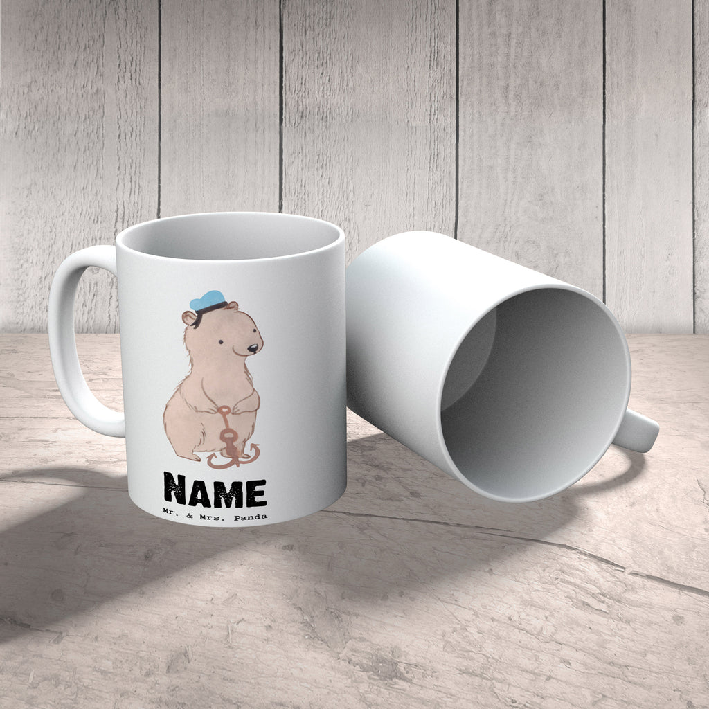 Personalisierte Tasse Matrosin mit Herz Personalisierte Tasse, Namenstasse, Wunschname, Personalisiert, Tasse, Namen, Drucken, Tasse mit Namen, Beruf, Ausbildung, Jubiläum, Abschied, Rente, Kollege, Kollegin, Geschenk, Schenken, Arbeitskollege, Mitarbeiter, Firma, Danke, Dankeschön, Matrosin, Seeleute, Schiff, Schiffsmechanikerin