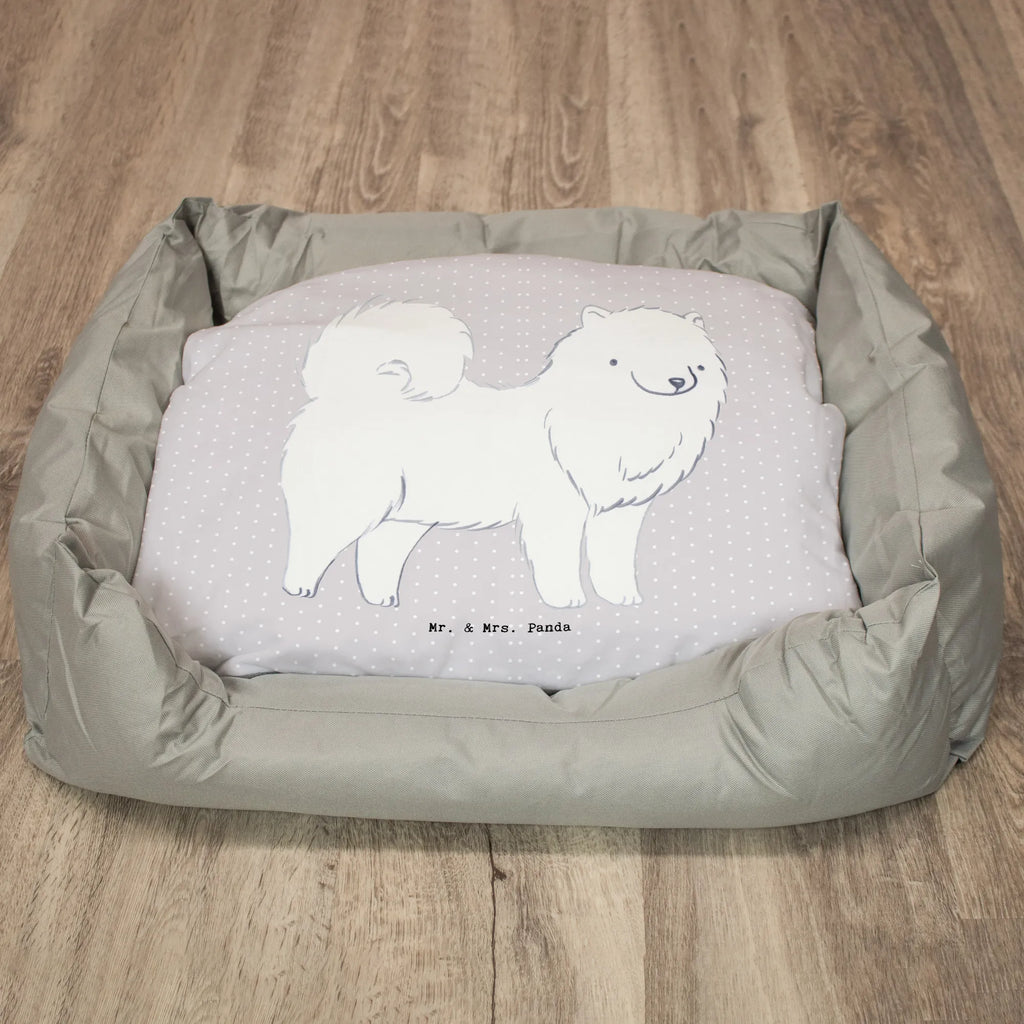 Hundebett Samojede Lebensretter Hundebett, Hundeliege, Liegeplatz, Hund, Hundekörbchen, Körbchen, Tierbett, Hundebett Luxus, Hundekissen, Hundesofa, Hundeschlafplatz, Hundebettchen, Hundemöbel, Hundedecke, Hunderasse, Rassehund, Hundebesitzer, Geschenk, Tierfreund, Schenken, Welpe, Samojede, Samojedenhund, Samojedenspitz