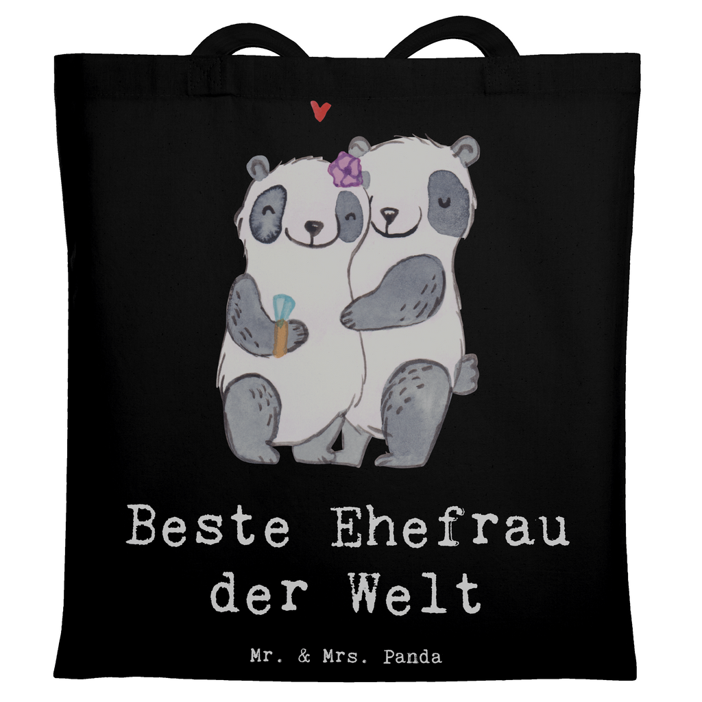 Tragetasche Panda Beste Ehefrau der Welt Beuteltasche, Beutel, Einkaufstasche, Jutebeutel, Stoffbeutel, Tasche, Shopper, Umhängetasche, Strandtasche, Schultertasche, Stofftasche, Tragetasche, Badetasche, Jutetasche, Einkaufstüte, Laptoptasche, für, Dankeschön, Geschenk, Schenken, Geburtstag, Geburtstagsgeschenk, Geschenkidee, Danke, Bedanken, Mitbringsel, Freude machen, Geschenktipp, Ehefrau, Beste, Frau, Partnerin, Freundin, Traumfrau, Hochzeit, Liebling, Ehepartner, Ehe, Gattin, Lebensgefährtin, Braut, Kleinigkeit