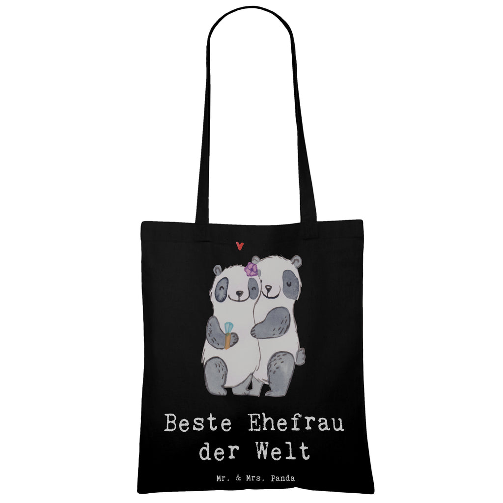 Tragetasche Panda Beste Ehefrau der Welt Beuteltasche, Beutel, Einkaufstasche, Jutebeutel, Stoffbeutel, Tasche, Shopper, Umhängetasche, Strandtasche, Schultertasche, Stofftasche, Tragetasche, Badetasche, Jutetasche, Einkaufstüte, Laptoptasche, für, Dankeschön, Geschenk, Schenken, Geburtstag, Geburtstagsgeschenk, Geschenkidee, Danke, Bedanken, Mitbringsel, Freude machen, Geschenktipp, Ehefrau, Beste, Frau, Partnerin, Freundin, Traumfrau, Hochzeit, Liebling, Ehepartner, Ehe, Gattin, Lebensgefährtin, Braut, Kleinigkeit