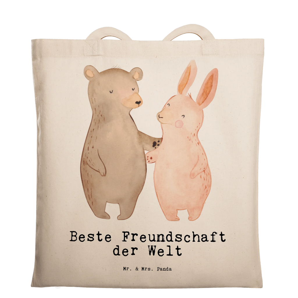 Tragetasche Hase Beste Freundschaft der Welt Beuteltasche, Beutel, Einkaufstasche, Jutebeutel, Stoffbeutel, Tasche, Shopper, Umhängetasche, Strandtasche, Schultertasche, Stofftasche, Tragetasche, Badetasche, Jutetasche, Einkaufstüte, Laptoptasche, für, Dankeschön, Geschenk, Schenken, Geburtstag, Geburtstagsgeschenk, Geschenkidee, Danke, Bedanken, Mitbringsel, Freude machen, Geschenktipp, Freundschaft, Freunde, Freunde fürs Leben, best friends, Freundin, Freund, Clique, Kumpel, bae, bff