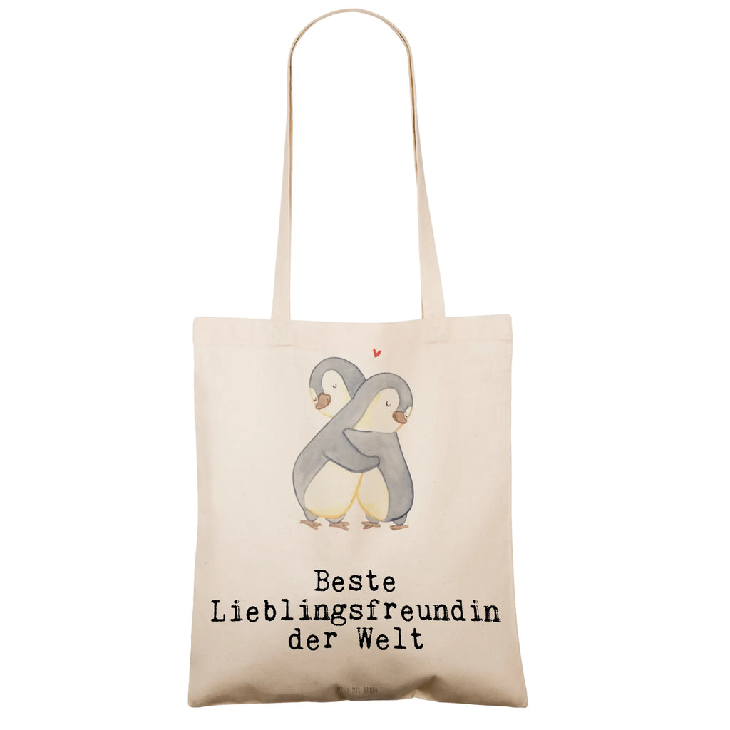 Tragetasche Pinguin Beste Lieblingsfreundin der Welt Beuteltasche, Beutel, Einkaufstasche, Jutebeutel, Stoffbeutel, Tasche, Shopper, Umhängetasche, Strandtasche, Schultertasche, Stofftasche, Tragetasche, Badetasche, Jutetasche, Einkaufstüte, Laptoptasche, für, Dankeschön, Geschenk, Schenken, Geburtstag, Geburtstagsgeschenk, Geschenkidee, Danke, Bedanken, Mitbringsel, Freude machen, Geschenktipp, Lieblingsfreundin, Freundin, Partnerin, Lieblingsmensch, Lieblings Mensch, Liebling, Partner, Bae, beste Freundin, Liebe, Herz, Love