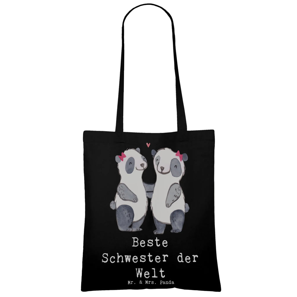 Tragetasche Panda Beste Schwester der Welt Beuteltasche, Beutel, Einkaufstasche, Jutebeutel, Stoffbeutel, Tasche, Shopper, Umhängetasche, Strandtasche, Schultertasche, Stofftasche, Tragetasche, Badetasche, Jutetasche, Einkaufstüte, Laptoptasche, für, Dankeschön, Geschenk, Schenken, Geburtstag, Geburtstagsgeschenk, Geschenkidee, Danke, Bedanken, Mitbringsel, Freude machen, Geschenktipp, Schwestern, Schwester, Geschwister, Schwesterherz, Sister, Familie, Kleinigkeit, Beste, Tochter, Liebe, Kinder