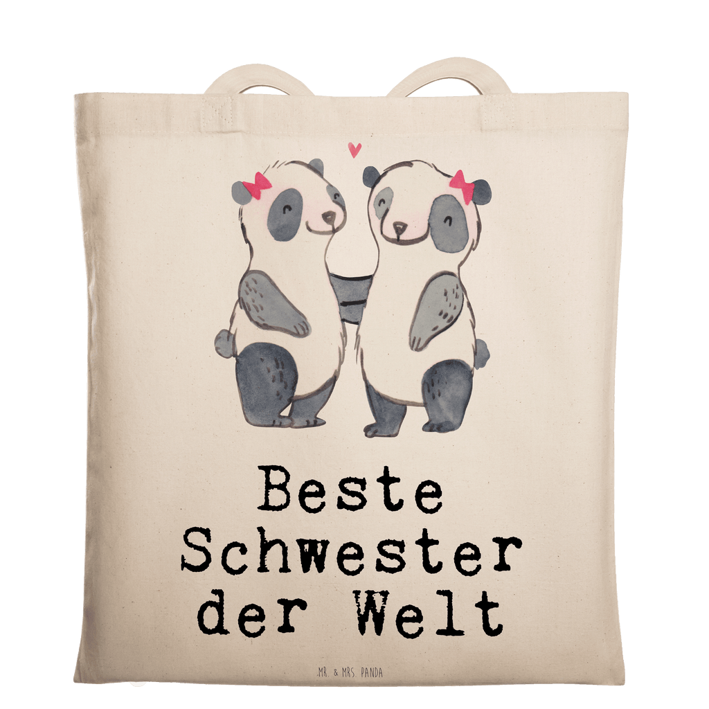 Tragetasche Panda Beste Schwester der Welt Beuteltasche, Beutel, Einkaufstasche, Jutebeutel, Stoffbeutel, Tasche, Shopper, Umhängetasche, Strandtasche, Schultertasche, Stofftasche, Tragetasche, Badetasche, Jutetasche, Einkaufstüte, Laptoptasche, für, Dankeschön, Geschenk, Schenken, Geburtstag, Geburtstagsgeschenk, Geschenkidee, Danke, Bedanken, Mitbringsel, Freude machen, Geschenktipp, Schwestern, Schwester, Geschwister, Schwesterherz, Sister, Familie, Kleinigkeit, Beste, Tochter, Liebe, Kinder