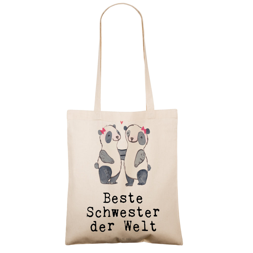 Tragetasche Panda Beste Schwester der Welt Beuteltasche, Beutel, Einkaufstasche, Jutebeutel, Stoffbeutel, Tasche, Shopper, Umhängetasche, Strandtasche, Schultertasche, Stofftasche, Tragetasche, Badetasche, Jutetasche, Einkaufstüte, Laptoptasche, für, Dankeschön, Geschenk, Schenken, Geburtstag, Geburtstagsgeschenk, Geschenkidee, Danke, Bedanken, Mitbringsel, Freude machen, Geschenktipp, Schwestern, Schwester, Geschwister, Schwesterherz, Sister, Familie, Kleinigkeit, Beste, Tochter, Liebe, Kinder