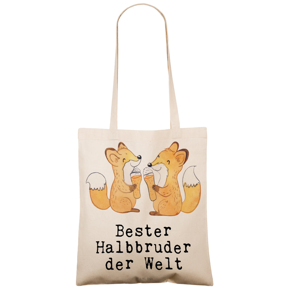 Tragetasche Fuchs Bester Halbbruder der Welt Beuteltasche, Beutel, Einkaufstasche, Jutebeutel, Stoffbeutel, Tasche, Shopper, Umhängetasche, Strandtasche, Schultertasche, Stofftasche, Tragetasche, Badetasche, Jutetasche, Einkaufstüte, Laptoptasche, für, Dankeschön, Geschenk, Schenken, Geburtstag, Geburtstagsgeschenk, Geschenkidee, Danke, Bedanken, Mitbringsel, Freude machen, Geschenktipp, Halbbruder, Stiefbruder, Stief, Stiefgeschwister, Bruder, Brudi, Geschwister, Bruderherz, Schwester, Familie, Kleinigkeit, Brother, Bester, Sohn