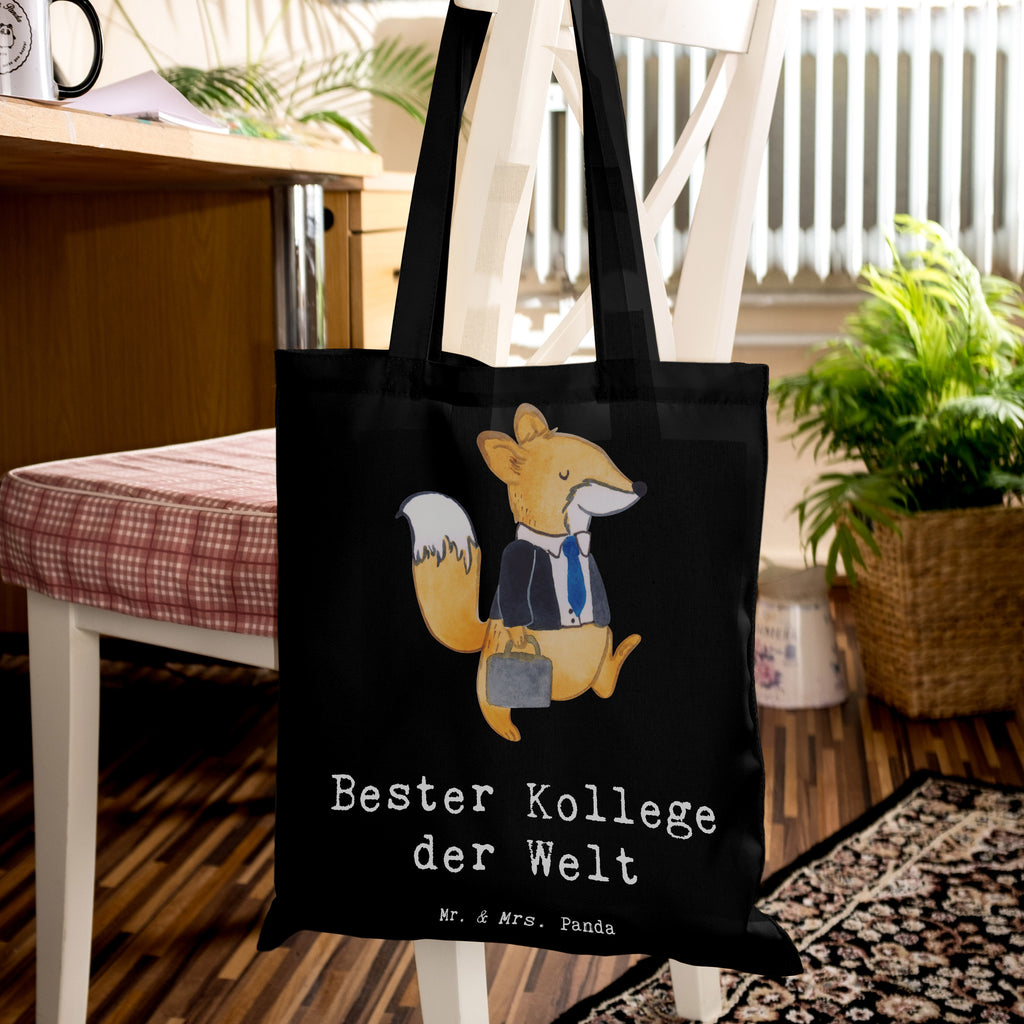 Tragetasche Fuchs Bester Kollege der Welt Beuteltasche, Beutel, Einkaufstasche, Jutebeutel, Stoffbeutel, Tasche, Shopper, Umhängetasche, Strandtasche, Schultertasche, Stofftasche, Tragetasche, Badetasche, Jutetasche, Einkaufstüte, Laptoptasche, für, Dankeschön, Geschenk, Schenken, Geburtstag, Geburtstagsgeschenk, Geschenkidee, Danke, Bedanken, Mitbringsel, Freude machen, Geschenktipp, Arbeitskollege, Kollege, Büro, Abschiedsgeschenk, Ruhestand, Arbeit, Mitarbeiter, Berufsgenosse, Beruf