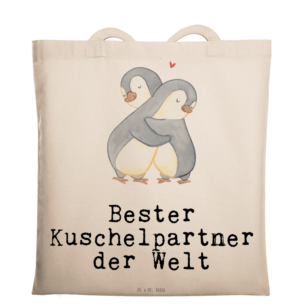 Tragetasche Pinguin Bester Kuschelpartner der Welt Beuteltasche, Beutel, Einkaufstasche, Jutebeutel, Stoffbeutel, Tasche, Shopper, Umhängetasche, Strandtasche, Schultertasche, Stofftasche, Tragetasche, Badetasche, Jutetasche, Einkaufstüte, Laptoptasche, für, Dankeschön, Geschenk, Schenken, Geburtstag, Geburtstagsgeschenk, Geschenkidee, Danke, Bedanken, Mitbringsel, Freude machen, Geschenktipp, Kuschelpartner, Lebenspartner, Ehepartner, Partner, Ehemann, Ehefrau, Kuscheln, Bett, Liebe, Freund, Freundin, Hochzeitstag, verliebt