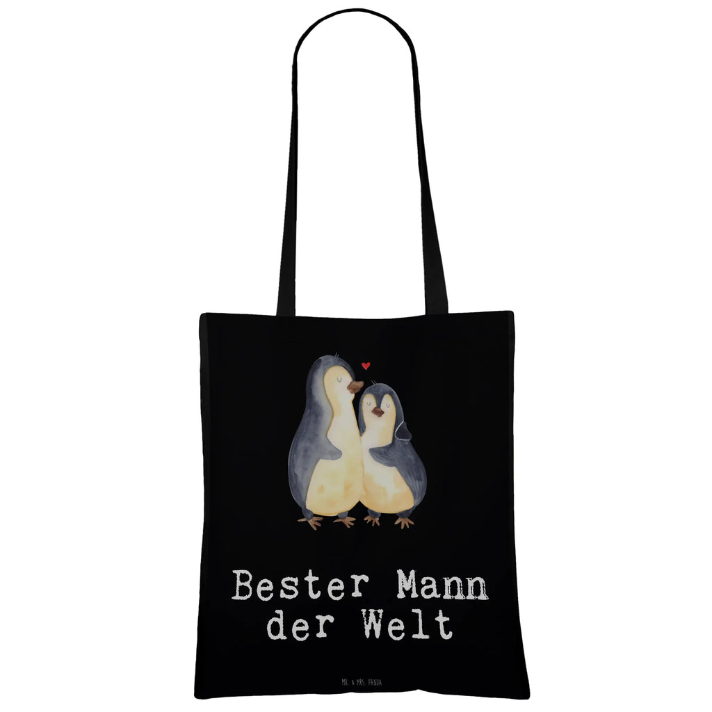 Tragetasche Pinguin Bester Mann der Welt Beuteltasche, Beutel, Einkaufstasche, Jutebeutel, Stoffbeutel, Tasche, Shopper, Umhängetasche, Strandtasche, Schultertasche, Stofftasche, Tragetasche, Badetasche, Jutetasche, Einkaufstüte, Laptoptasche, für, Dankeschön, Geschenk, Schenken, Geburtstag, Geburtstagsgeschenk, Geschenkidee, Danke, Bedanken, Mitbringsel, Freude machen, Geschenktipp, Ehemann, Beste, Mann, Partner, Freund, Traummann, Liebling, Ehepartner, Ehe, Gatte, Lebensgefährte, Bräutigam, Kleinigkeit