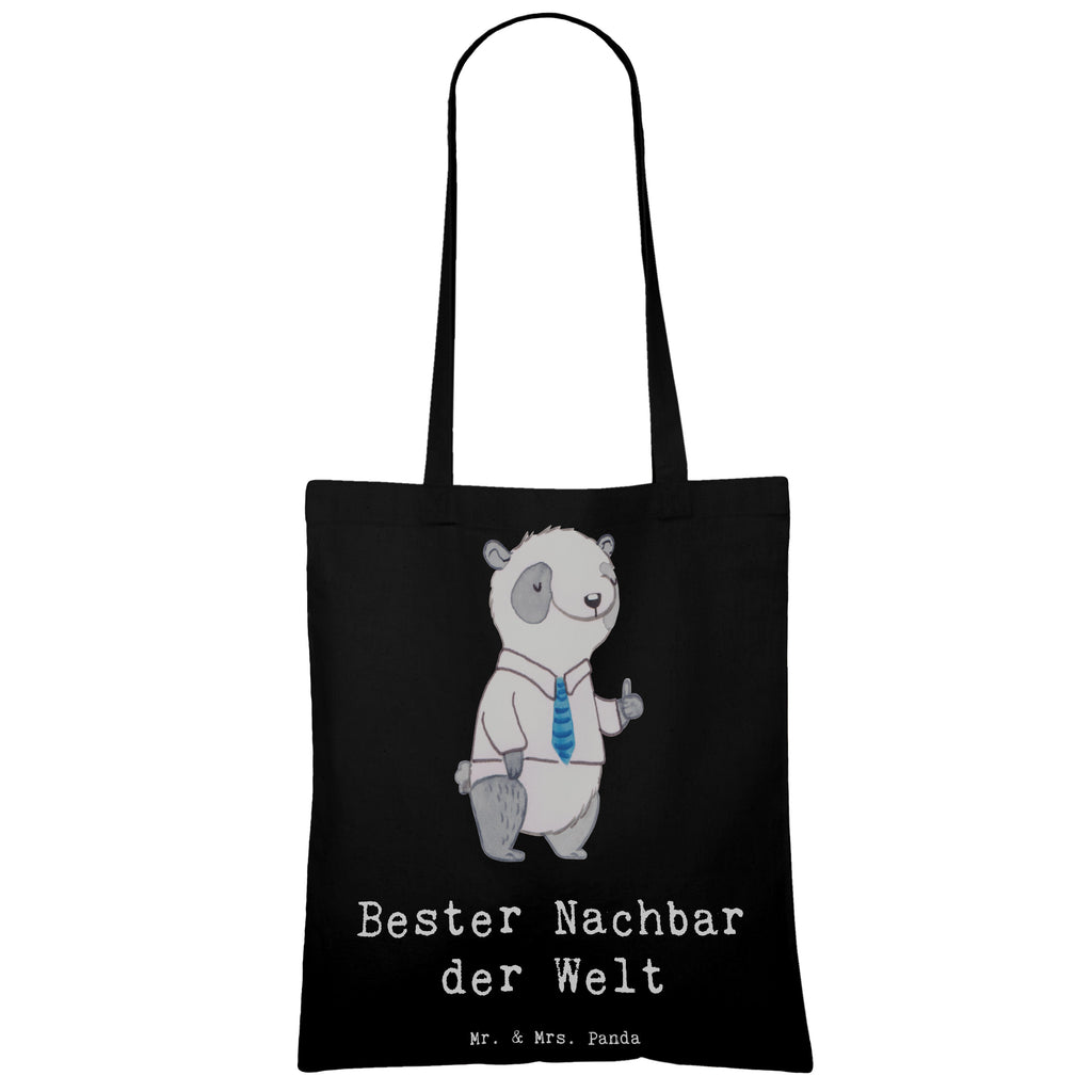 Tragetasche Panda Bester Nachbar der Welt Beuteltasche, Beutel, Einkaufstasche, Jutebeutel, Stoffbeutel, Tasche, Shopper, Umhängetasche, Strandtasche, Schultertasche, Stofftasche, Tragetasche, Badetasche, Jutetasche, Einkaufstüte, Laptoptasche, für, Dankeschön, Geschenk, Schenken, Geburtstag, Geburtstagsgeschenk, Geschenkidee, Danke, Bedanken, Mitbringsel, Freude machen, Geschenktipp, Nachbar, Nachbarn, Nachbarschaft, Freund, Angrenzer, Anwohner, Bewohner, Freundschaft