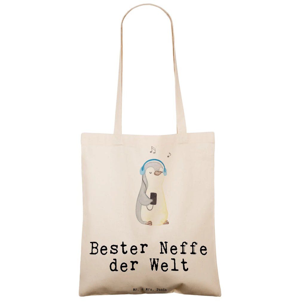 Tragetasche Pinguin Bester Neffe der Welt Beuteltasche, Beutel, Einkaufstasche, Jutebeutel, Stoffbeutel, Tasche, Shopper, Umhängetasche, Strandtasche, Schultertasche, Stofftasche, Tragetasche, Badetasche, Jutetasche, Einkaufstüte, Laptoptasche, für, Dankeschön, Geschenk, Schenken, Geburtstag, Geburtstagsgeschenk, Geschenkidee, Danke, Bedanken, Mitbringsel, Freude machen, Geschenktipp, Neffe, Onkel, Tante, Patentante, Patentonkel, Patenkind, Taufe, Sohn der Schwester, Sohn des Bruders, Bester