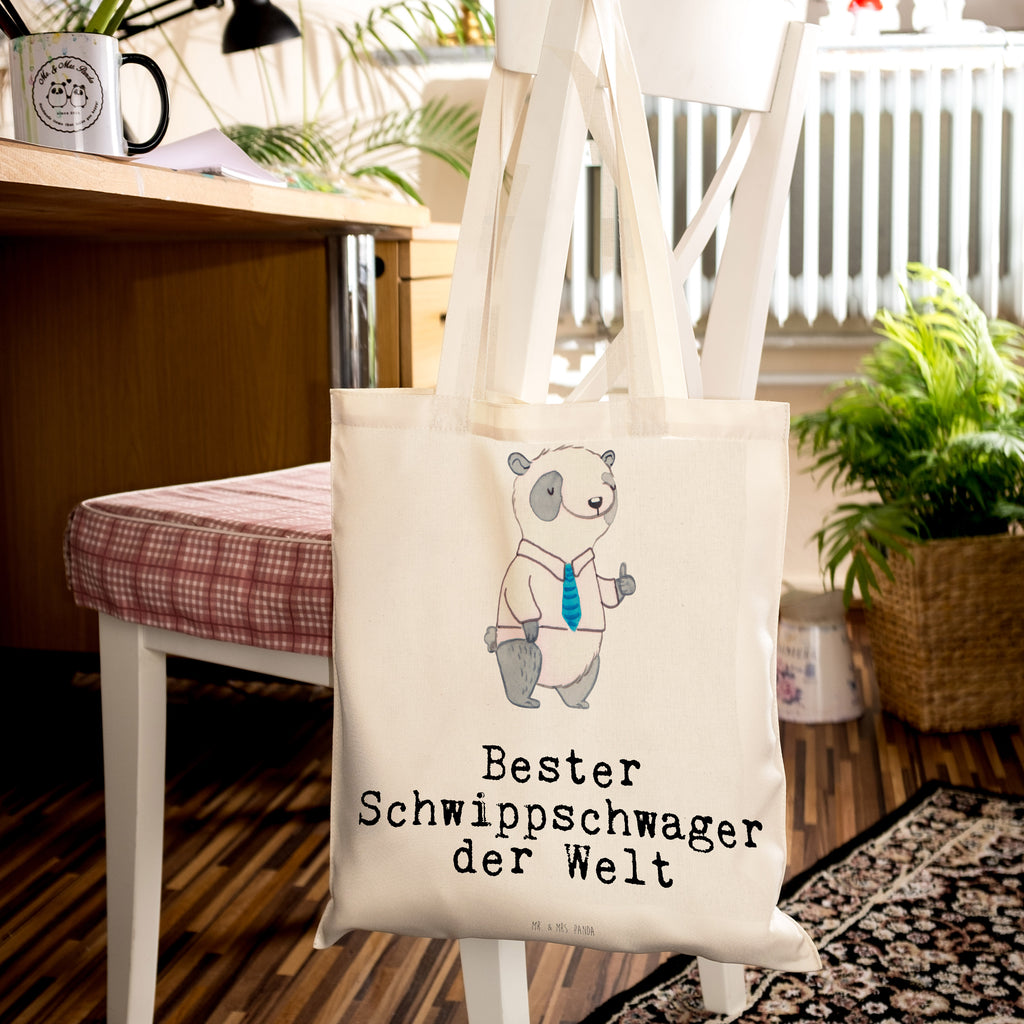 Tragetasche Panda Bester Schwippschwager der Welt Beuteltasche, Beutel, Einkaufstasche, Jutebeutel, Stoffbeutel, Tasche, Shopper, Umhängetasche, Strandtasche, Schultertasche, Stofftasche, Tragetasche, Badetasche, Jutetasche, Einkaufstüte, Laptoptasche, für, Dankeschön, Geschenk, Schenken, Geburtstag, Geburtstagsgeschenk, Geschenkidee, Danke, Bedanken, Mitbringsel, Freude machen, Geschenktipp, Schwippschwager, Schwibschwager, Schwipschwager, Schwager, Schwager des Ehepartners, Familie, Verwandtschaft, angeheiratet