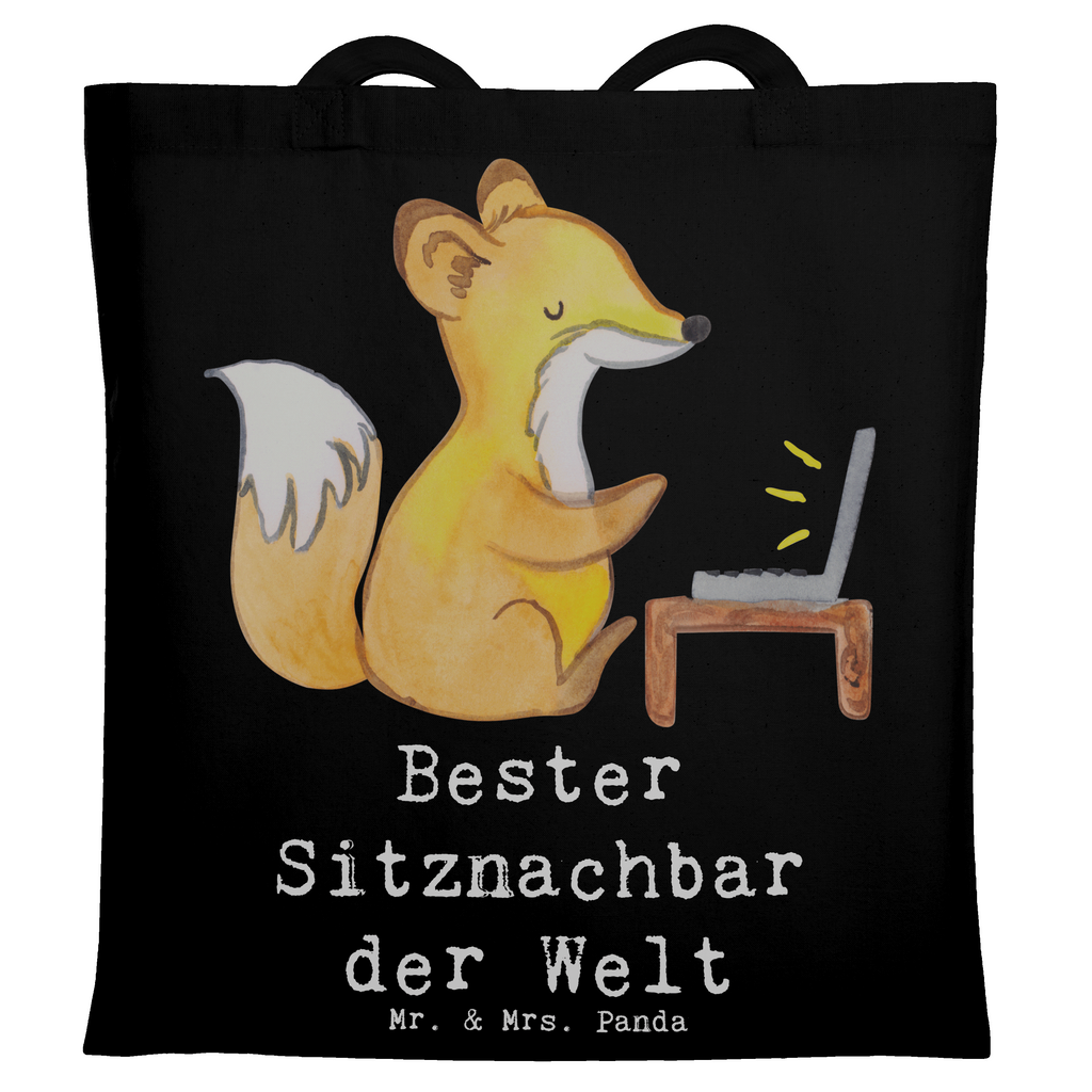 Tragetasche Fuchs Bester Sitznachbar der Welt Beuteltasche, Beutel, Einkaufstasche, Jutebeutel, Stoffbeutel, Tasche, Shopper, Umhängetasche, Strandtasche, Schultertasche, Stofftasche, Tragetasche, Badetasche, Jutetasche, Einkaufstüte, Laptoptasche, für, Dankeschön, Geschenk, Schenken, Geburtstag, Geburtstagsgeschenk, Geschenkidee, Danke, Bedanken, Mitbringsel, Freude machen, Geschenktipp, Sitznachbar, Stuhlnachbar, Nachbar, Uni, Universität, Seminar, Kommilitone, Tischnachbar, Schule, Mitschüler, Mitstudent, Hochschule