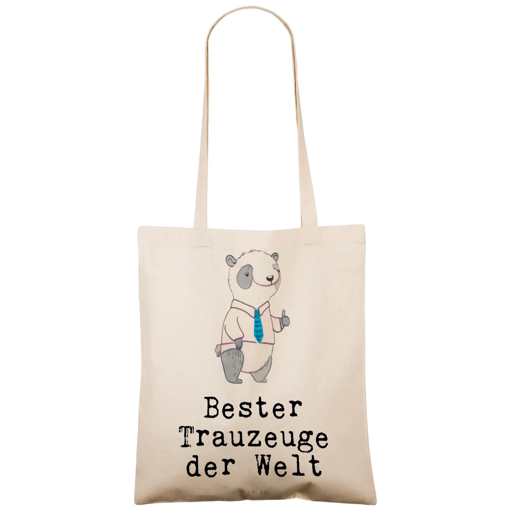 Tragetasche Panda Bester Trauzeuge der Welt Beuteltasche, Beutel, Einkaufstasche, Jutebeutel, Stoffbeutel, Tasche, Shopper, Umhängetasche, Strandtasche, Schultertasche, Stofftasche, Tragetasche, Badetasche, Jutetasche, Einkaufstüte, Laptoptasche, für, Dankeschön, Geschenk, Schenken, Geburtstag, Geburtstagsgeschenk, Geschenkidee, Danke, Bedanken, Mitbringsel, Freude machen, Geschenktipp, Trauzeuge, Trauhzeuge, Hochzeit, Heirat, JGA, Trauung, Kirche, Standesamt, Braut, Bräutigam