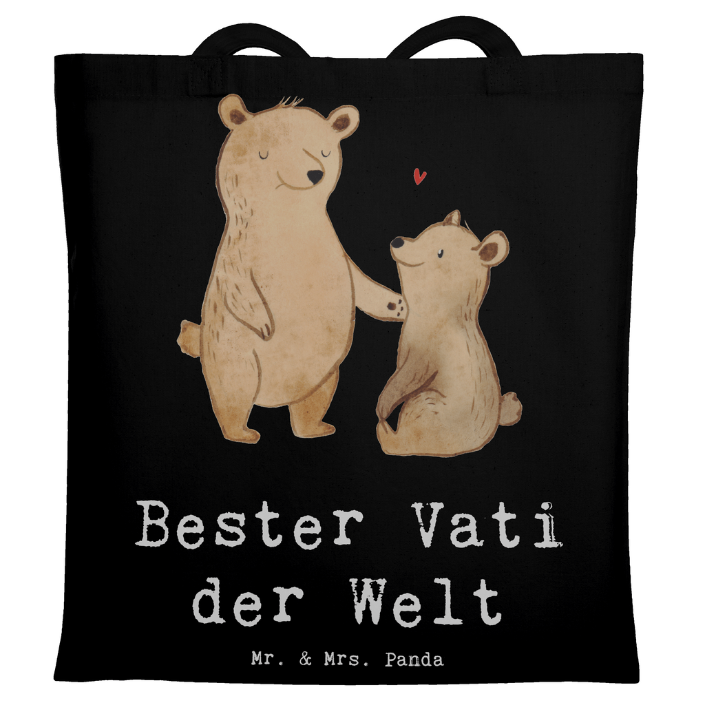 Tragetasche Bär Bester Vati der Welt Beuteltasche, Beutel, Einkaufstasche, Jutebeutel, Stoffbeutel, Tasche, Shopper, Umhängetasche, Strandtasche, Schultertasche, Stofftasche, Tragetasche, Badetasche, Jutetasche, Einkaufstüte, Laptoptasche, für, Dankeschön, Geschenk, Schenken, Geburtstag, Geburtstagsgeschenk, Geschenkidee, Danke, Bedanken, Mitbringsel, Freude machen, Geschenktipp, Vater, Papa, Dad, Daddy, Paps, Papi, Vati, Eltern, Geschenk Vater, Mann, Familie, Bester, Kleinigkeit