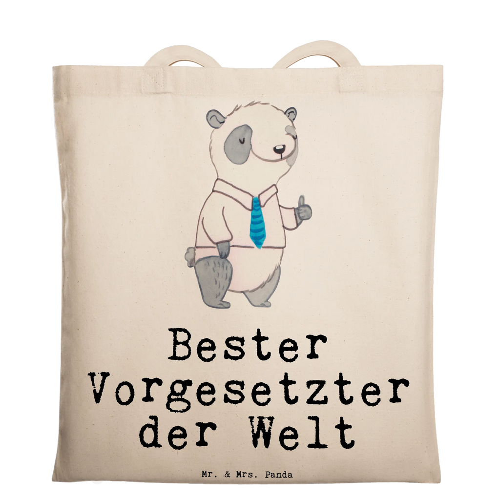 Tragetasche Panda Bester Vorgesetzter der Welt Beuteltasche, Beutel, Einkaufstasche, Jutebeutel, Stoffbeutel, Tasche, Shopper, Umhängetasche, Strandtasche, Schultertasche, Stofftasche, Tragetasche, Badetasche, Jutetasche, Einkaufstüte, Laptoptasche, für, Dankeschön, Geschenk, Schenken, Geburtstag, Geburtstagsgeschenk, Geschenkidee, Danke, Bedanken, Mitbringsel, Freude machen, Geschenktipp, Chef, Boss, Abschiedsgeschenk, Abteilungsleiter, Kollege, Vorgesetzter, Vorgesetzte, Arbeit, Leiter, Arbeitgeber, Führungskraft