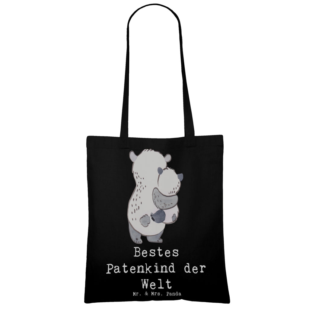 Tragetasche Panda Bestes Patenkind der Welt Beuteltasche, Beutel, Einkaufstasche, Jutebeutel, Stoffbeutel, Tasche, Shopper, Umhängetasche, Strandtasche, Schultertasche, Stofftasche, Tragetasche, Badetasche, Jutetasche, Einkaufstüte, Laptoptasche, für, Dankeschön, Geschenk, Schenken, Geburtstag, Geburtstagsgeschenk, Geschenkidee, Danke, Bedanken, Mitbringsel, Freude machen, Geschenktipp, Patenkind, Paten Kind, Pate, Taufe, Taufgeschenk, Patenonkel, Patentante, Tauffeier, Täufling, Nichte, Neffe