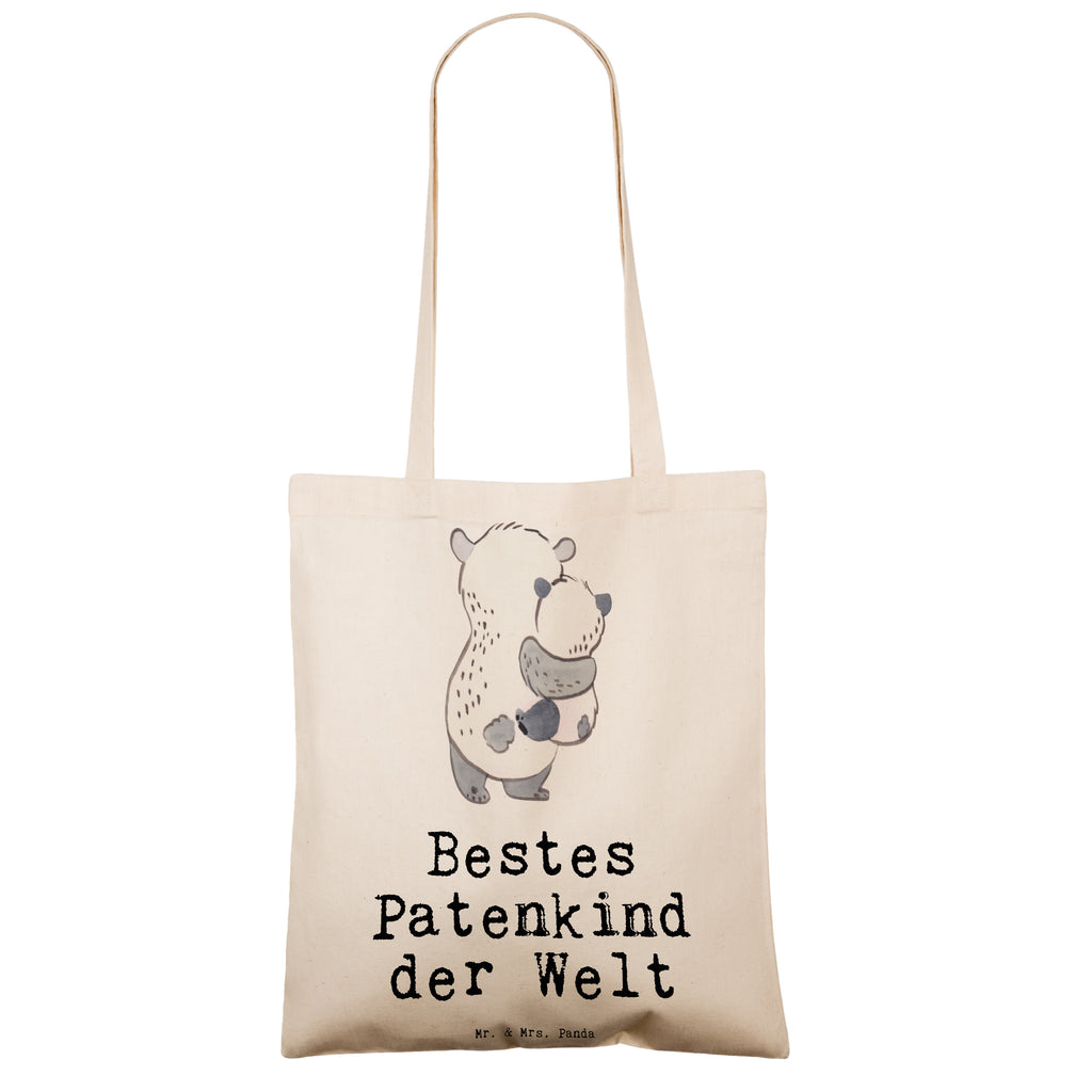 Tragetasche Panda Bestes Patenkind der Welt Beuteltasche, Beutel, Einkaufstasche, Jutebeutel, Stoffbeutel, Tasche, Shopper, Umhängetasche, Strandtasche, Schultertasche, Stofftasche, Tragetasche, Badetasche, Jutetasche, Einkaufstüte, Laptoptasche, für, Dankeschön, Geschenk, Schenken, Geburtstag, Geburtstagsgeschenk, Geschenkidee, Danke, Bedanken, Mitbringsel, Freude machen, Geschenktipp, Patenkind, Paten Kind, Pate, Taufe, Taufgeschenk, Patenonkel, Patentante, Tauffeier, Täufling, Nichte, Neffe