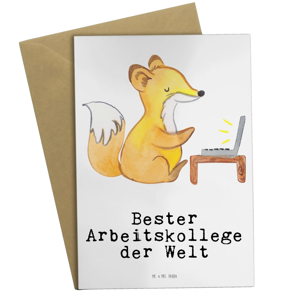 Grußkarte Fuchs Bester Arbeitskollege der Welt Grußkarte, Klappkarte, Einladungskarte, Glückwunschkarte, Hochzeitskarte, Geburtstagskarte, Karte, Ansichtskarten, für, Dankeschön, Geschenk, Schenken, Geburtstag, Geburtstagsgeschenk, Geschenkidee, Danke, Bedanken, Mitbringsel, Freude machen, Geschenktipp, Arbeitskollege, Kollege, Büro, Abschiedsgeschenk, Ruhestand, Arbeit, Mitarbeiter, Berufsgenosse, Beruf