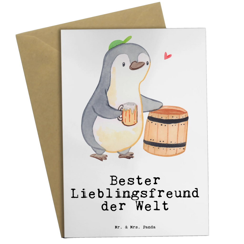 Grußkarte Pinguin Bester Lieblingsfreund der Welt Grußkarte, Klappkarte, Einladungskarte, Glückwunschkarte, Hochzeitskarte, Geburtstagskarte, Karte, Ansichtskarten, für, Dankeschön, Geschenk, Schenken, Geburtstag, Geburtstagsgeschenk, Geschenkidee, Danke, Bedanken, Mitbringsel, Freude machen, Geschenktipp, Lieblingsfreund, Freund, Partner, Lieblingsmensch, Lieblings Mensch, Liebling, Bae, bester Freund, Liebe, Herz, Love