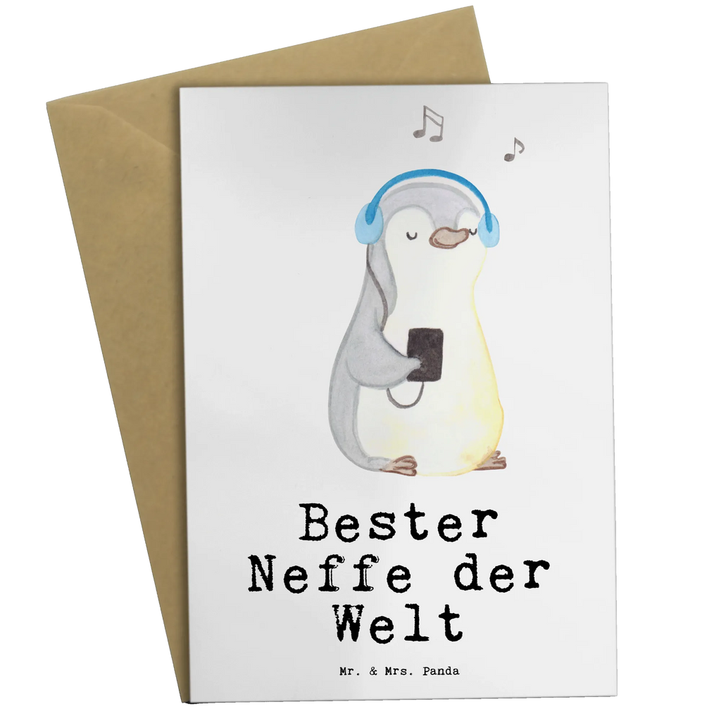 Grußkarte Pinguin Bester Neffe der Welt Grußkarte, Klappkarte, Einladungskarte, Glückwunschkarte, Hochzeitskarte, Geburtstagskarte, Karte, Ansichtskarten, für, Dankeschön, Geschenk, Schenken, Geburtstag, Geburtstagsgeschenk, Geschenkidee, Danke, Bedanken, Mitbringsel, Freude machen, Geschenktipp, Neffe, Onkel, Tante, Patentante, Patentonkel, Patenkind, Taufe, Sohn der Schwester, Sohn des Bruders, Bester