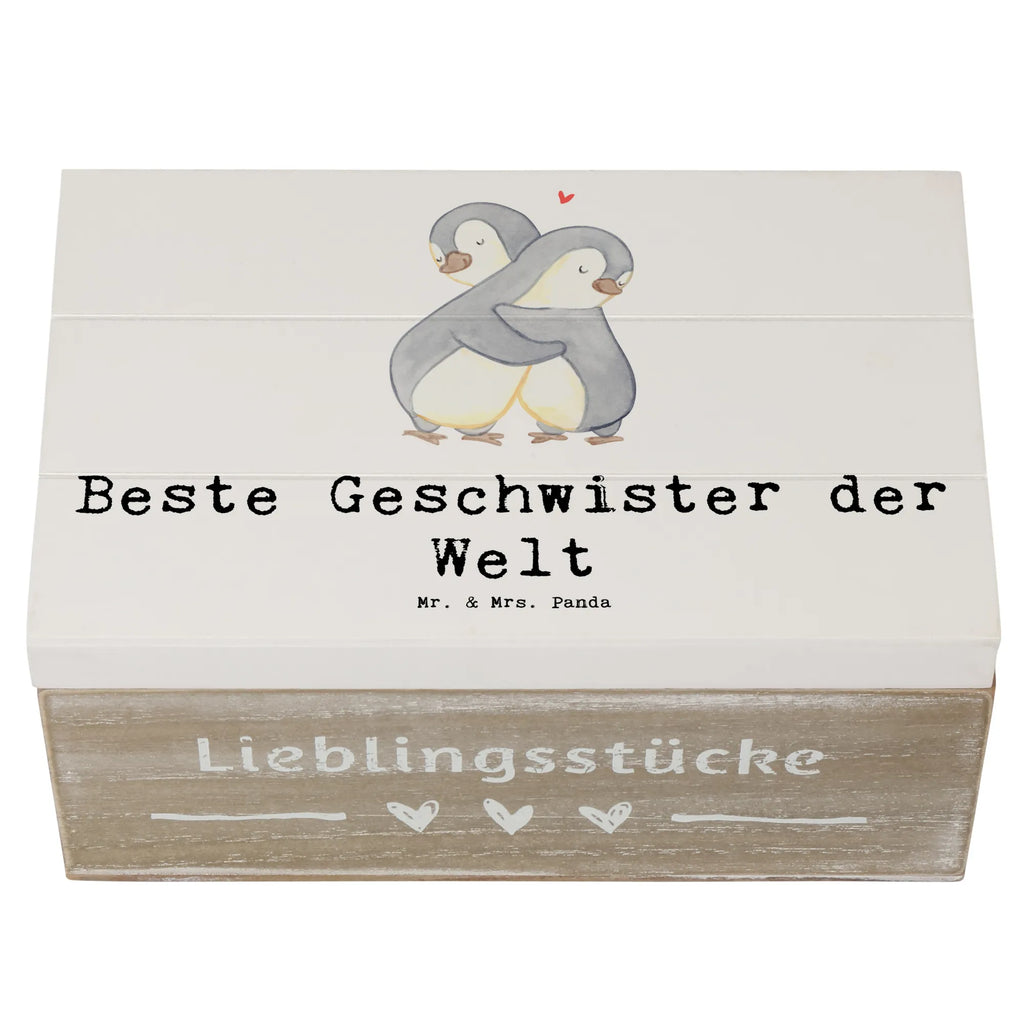 Holzkiste Pinguin Beste Geschwister der Welt Holzkiste, Kiste, Schatzkiste, Truhe, Schatulle, XXL, Erinnerungsbox, Erinnerungskiste, Dekokiste, Aufbewahrungsbox, Geschenkbox, Geschenkdose, für, Dankeschön, Geschenk, Schenken, Geburtstag, Geburtstagsgeschenk, Geschenkidee, Danke, Bedanken, Mitbringsel, Freude machen, Geschenktipp, Geschwister, Geschwisterchen, Bruder, Schwester, Schwestern, Brüder, Familie, Nachwuchs