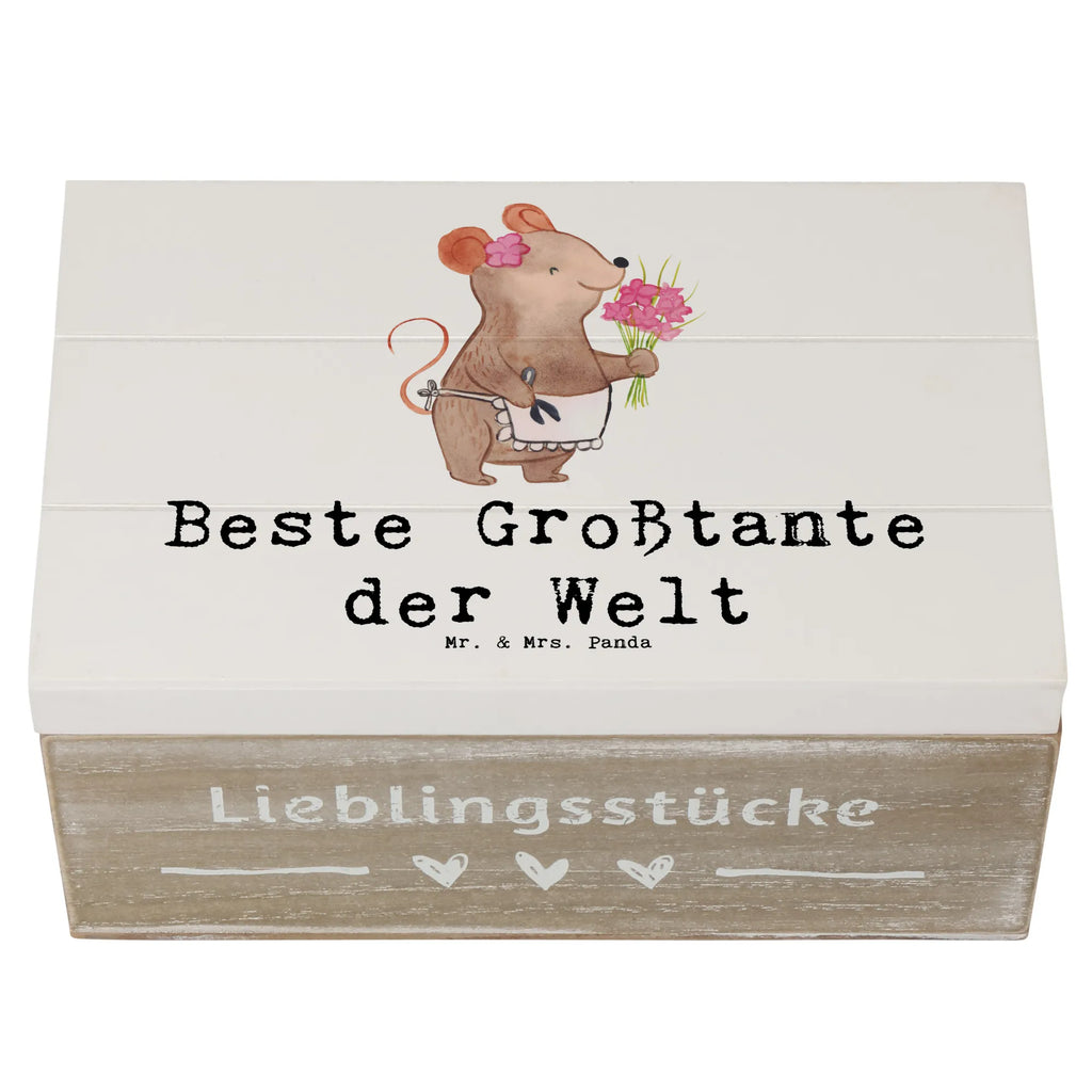 Holzkiste Maus Beste Großtante der Welt Holzkiste, Kiste, Schatzkiste, Truhe, Schatulle, XXL, Erinnerungsbox, Erinnerungskiste, Dekokiste, Aufbewahrungsbox, Geschenkbox, Geschenkdose, für, Dankeschön, Geschenk, Schenken, Geburtstag, Geburtstagsgeschenk, Geschenkidee, Danke, Bedanken, Mitbringsel, Freude machen, Geschenktipp, Großtante, Grosstante, Tante, Lieblingstante, Familie, Schwester, Tanten, Kleinigkeit, Beste, Nichte, Neffe, Groß