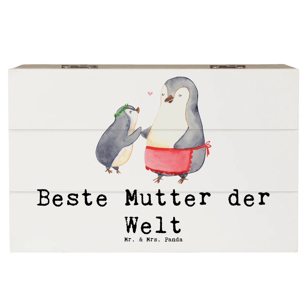 Holzkiste Pinguin Beste Mutter der Welt Holzkiste, Kiste, Schatzkiste, Truhe, Schatulle, XXL, Erinnerungsbox, Erinnerungskiste, Dekokiste, Aufbewahrungsbox, Geschenkbox, Geschenkdose, für, Dankeschön, Geschenk, Schenken, Geburtstag, Geburtstagsgeschenk, Geschenkidee, Danke, Bedanken, Mitbringsel, Freude machen, Geschenktipp, Mama, Mami, Mutter, Muttertag, Mutti, Ma, Tochter, Sohn, Beste Mama, Beste, Supermama